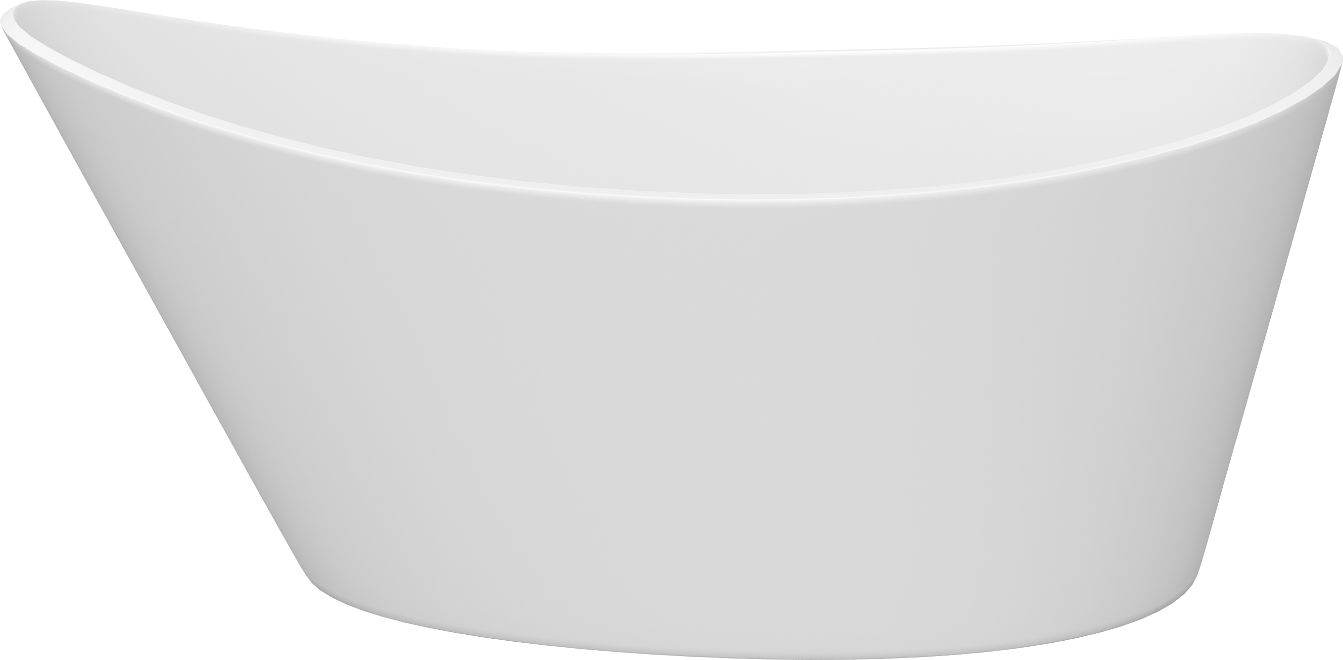 Акриловая ванна Artemis Lina 180x80 см, отдельностоящая, белая матовая, овальная, на ножках, со сливом-переливом