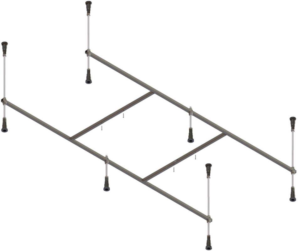 Акриловая ванна STWORKI Карлстад 180x70, с каркасом и сливом-переливом купить в Тамбове