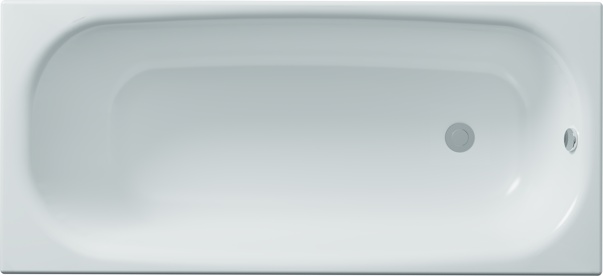 Акриловая ванна DIWO Анапа без опоры 150x70 см, пристенная, белая