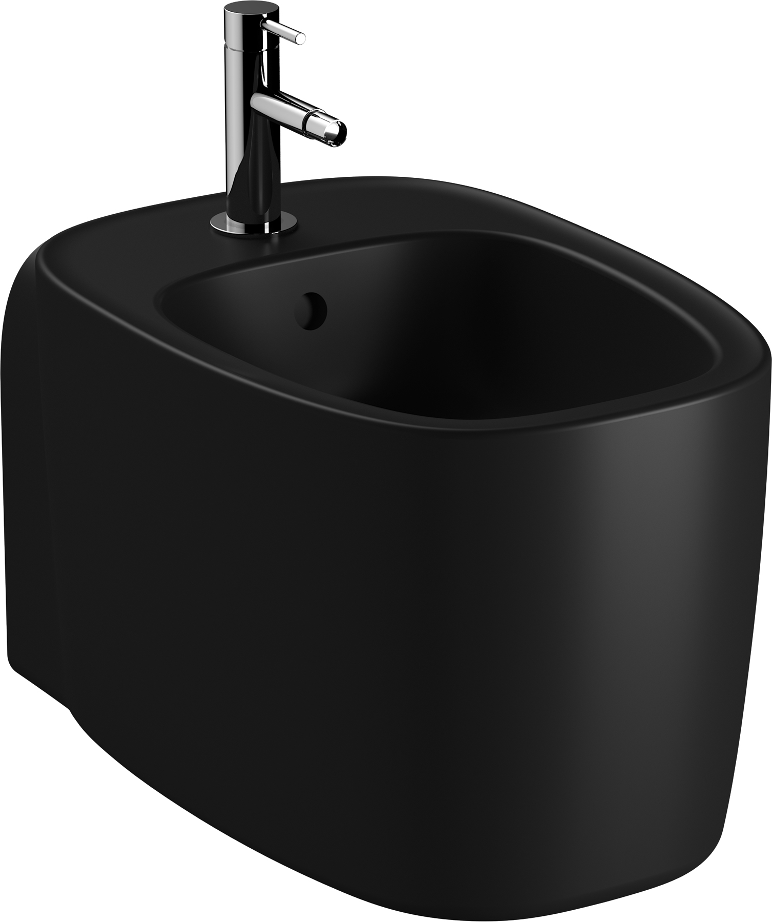 Биде подвесное VitrA Plural 7831B483-0288 матовое черное