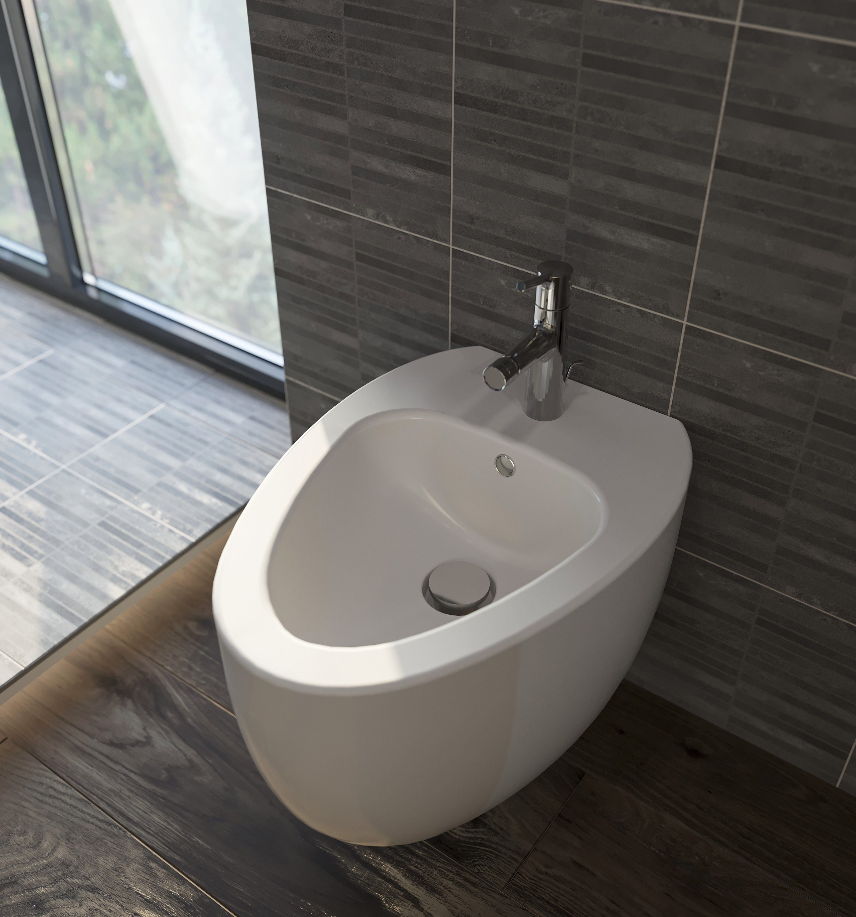 Комплект Биде BOCCHI Etna 1117-001-0120 глянцевое, белое + Инсталляция AlcaPlast A105 /1120 + Унитаз подвесной белый + Кнопка EWRIKA 0040 хром матовый + Крышка белая, с микролифтом + Инсталляция ProLT 0026-2020