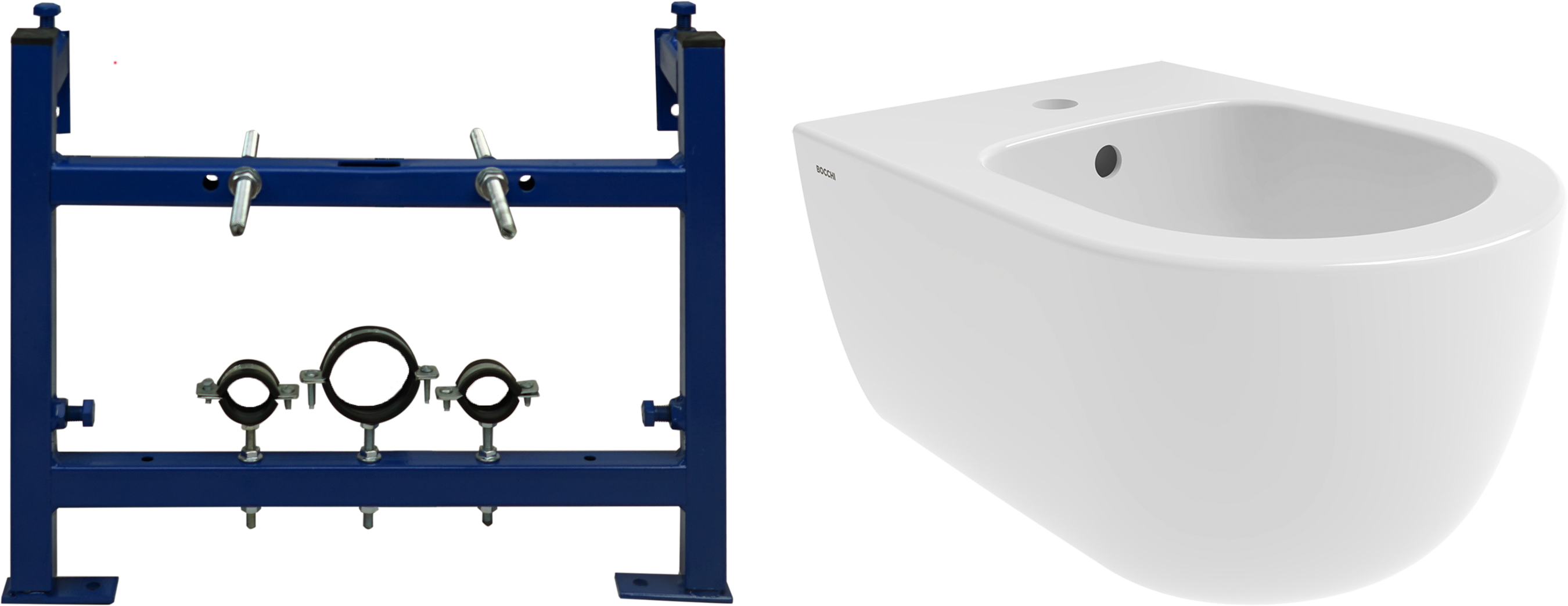 Комплект Биде BOCCHI V-Tondo 1487-001-0120 + Инсталляция STWORKI 540201