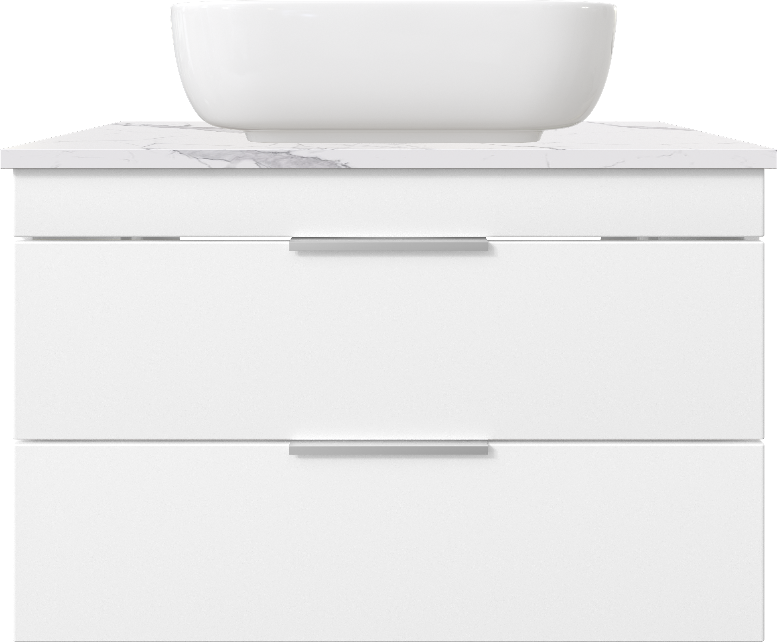 Тумба под раковину со столешницей STWORKI Копенгаген 80 белая, матовая белая