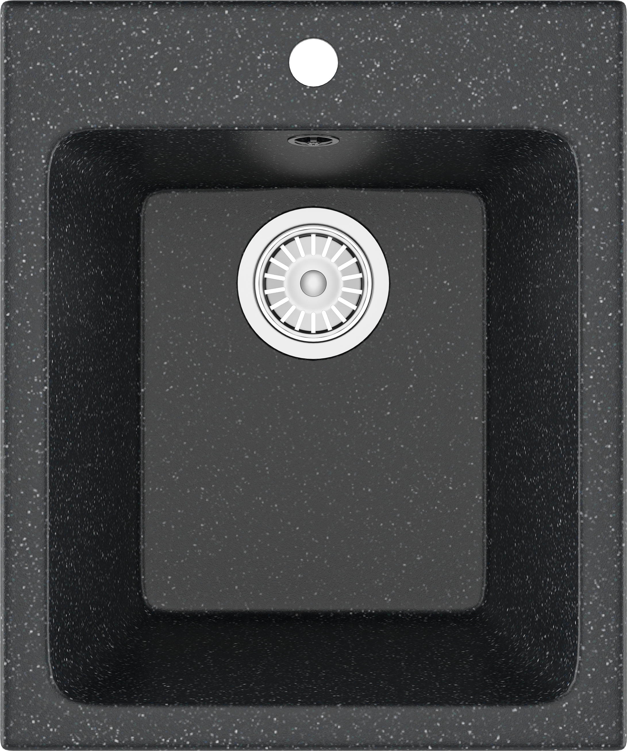 Мойка кухонная Domaci Бьелла DMC-17 черная + Жидкое мыло Grass Milana