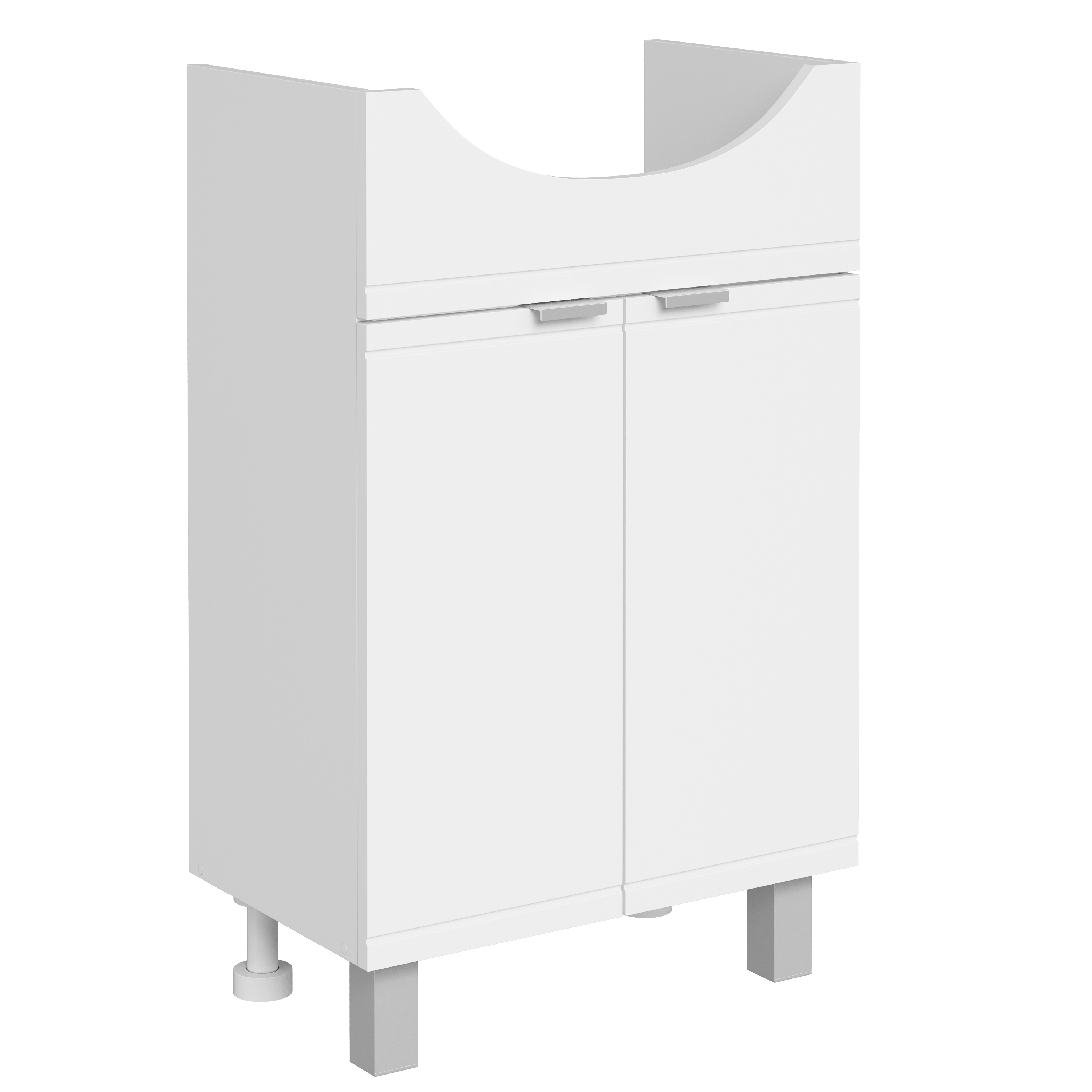Тумба под раковину без столешницы DIWO Дмитров 50 напольная, 2 дверцы, белая