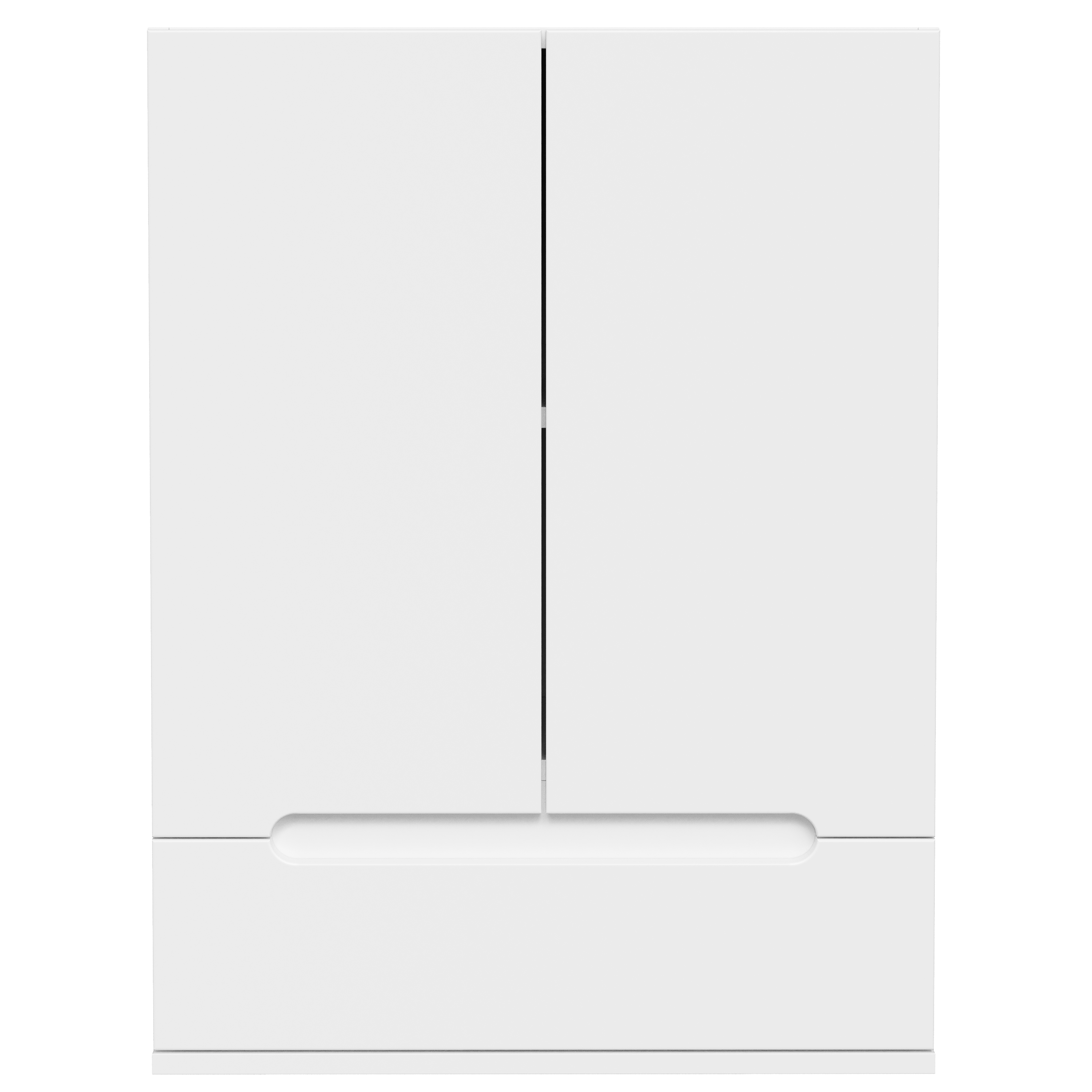 Шкаф над стиральной машиной DIWO Коломна 60 навесной с выдвижным ящиком, 60x80x32 см, белый