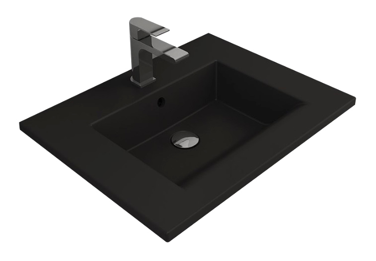 Мебельная раковина BOCCHI Milano 60 матовая черная