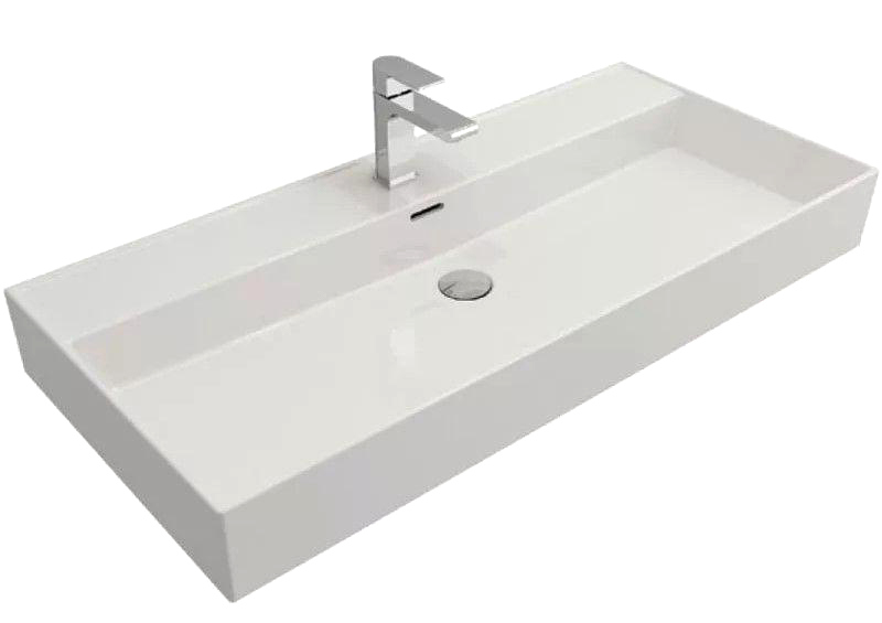 Мебельная раковина BOCCHI Milano 100 глянцевая белая