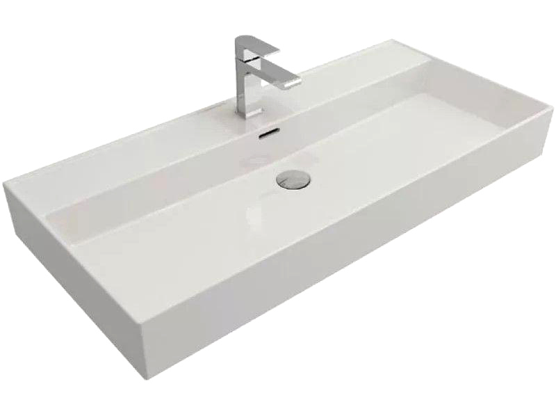 Мебельная раковина BOCCHI Milano 120 глянцевая белая