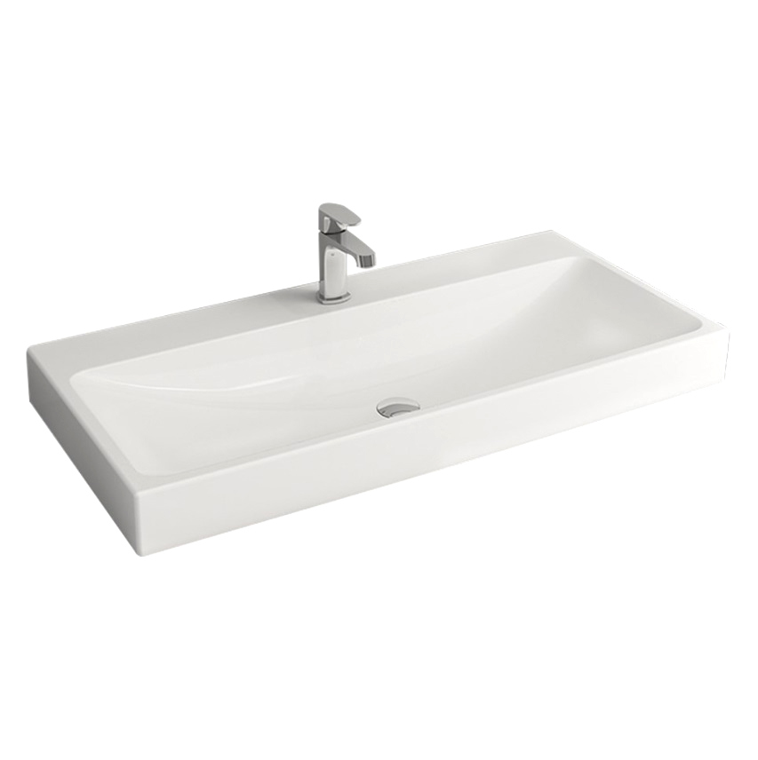 Мебельная раковина BOCCHI Scala 100 глянцевая белая