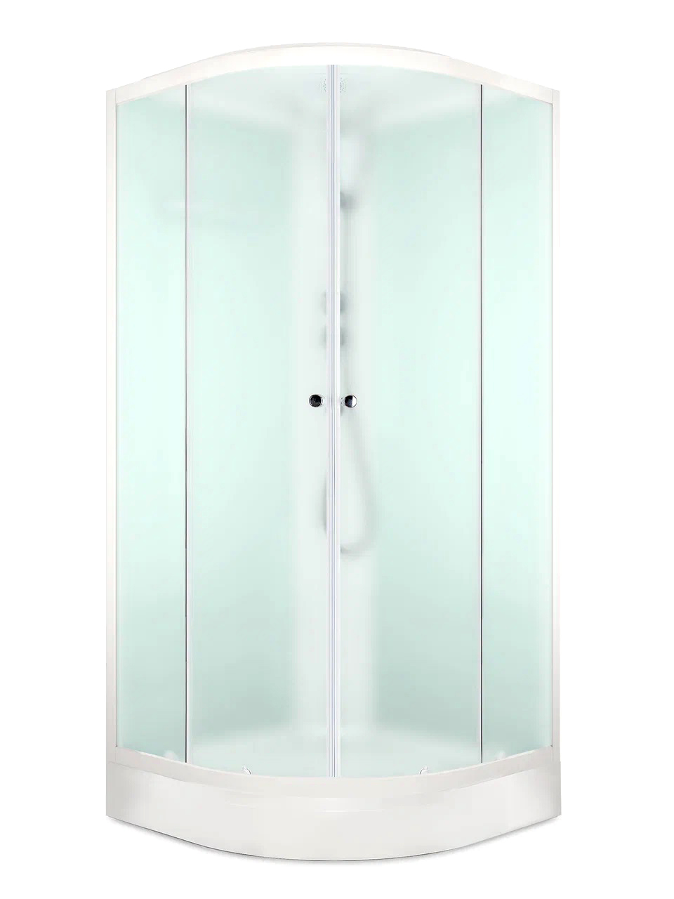 Душевая кабина STWORKI Монтре 90x90, белый глянцевый профиль, низкий поддон