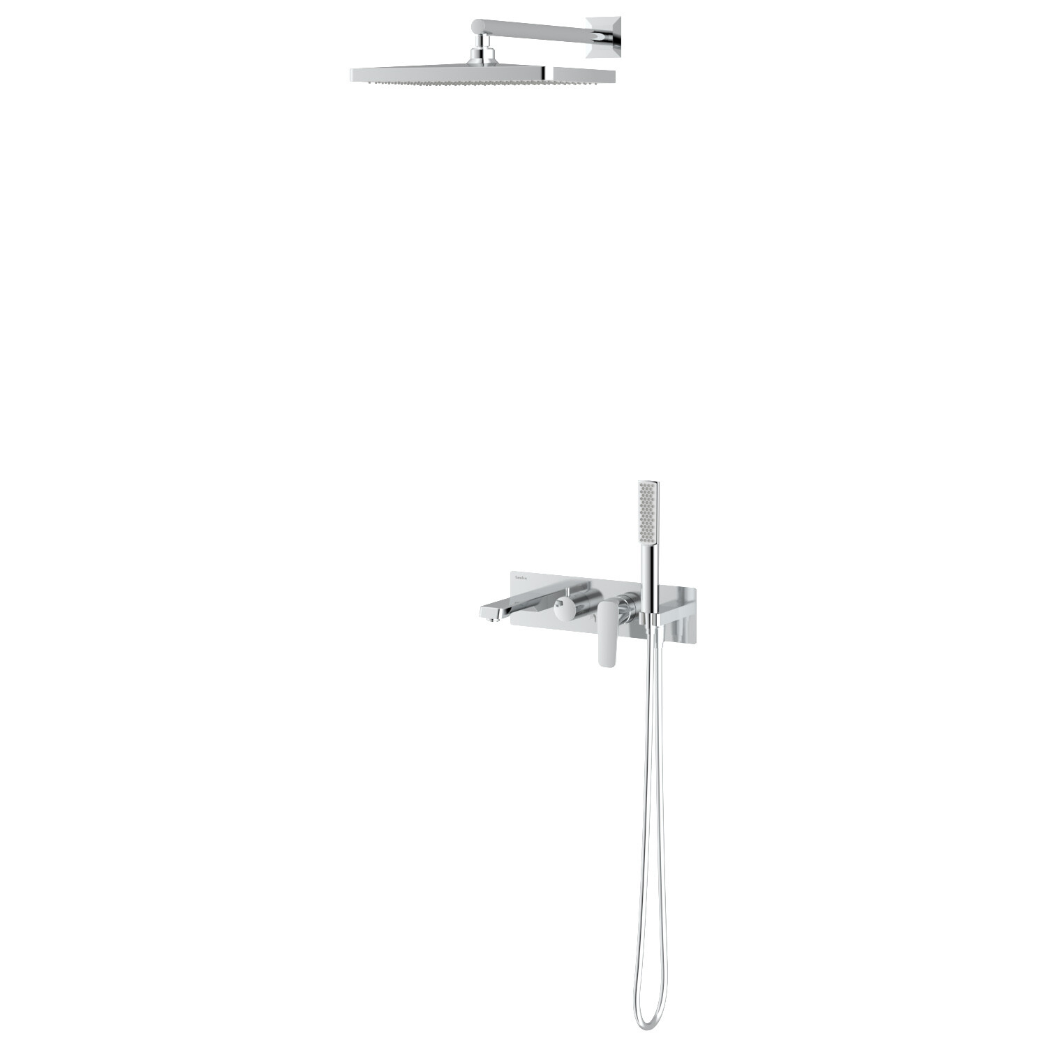 Душевой комплект Teska Life Pro AS3160 С ВНУТРЕННЕЙ ЧАСТЬЮ, хром