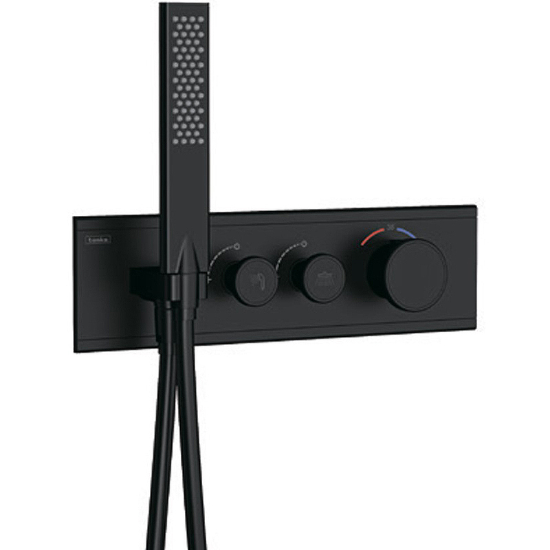 Встраиваемый смеситель для душа и ванны Teska Shine SH2008 черный