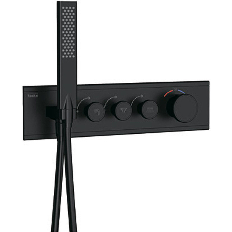 Встраиваемый смеситель для душа и ванны Teska Shine SH3008 черный