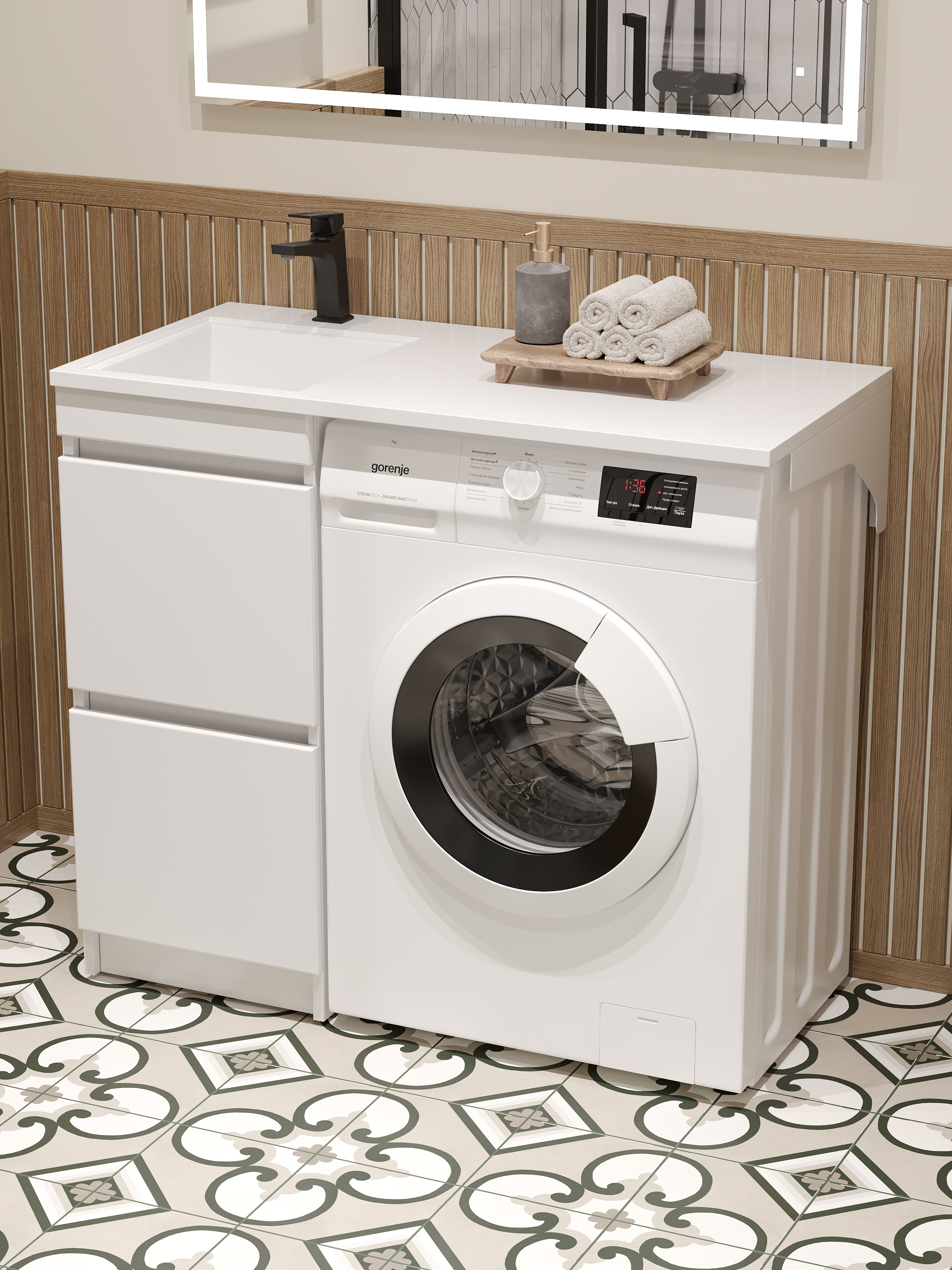 Тумба с раковиной DIWO Тольятти 110 L с раковиной Тольятти