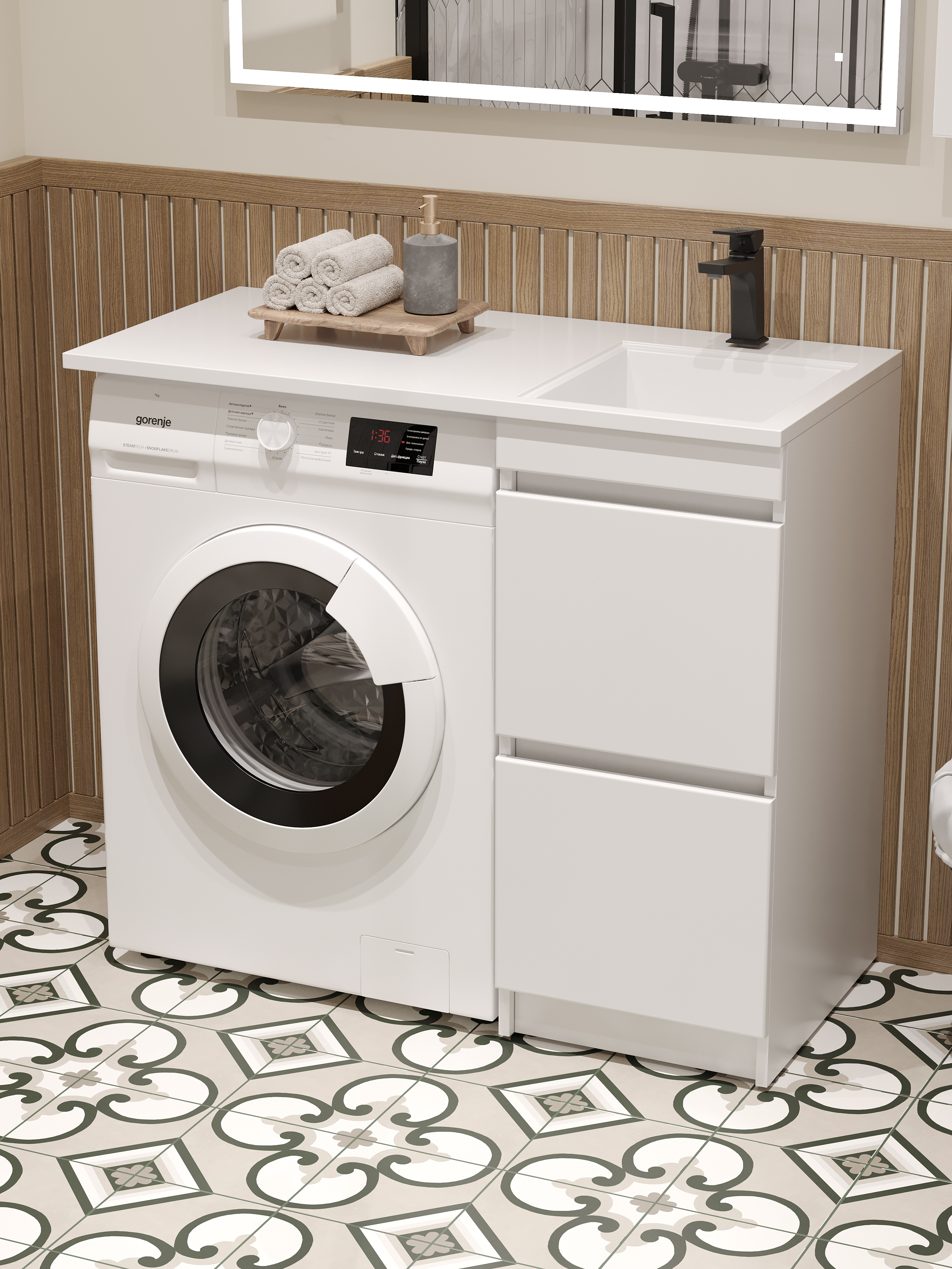 Тумба с раковиной DIWO Тольятти 110 R с раковиной Тольятти