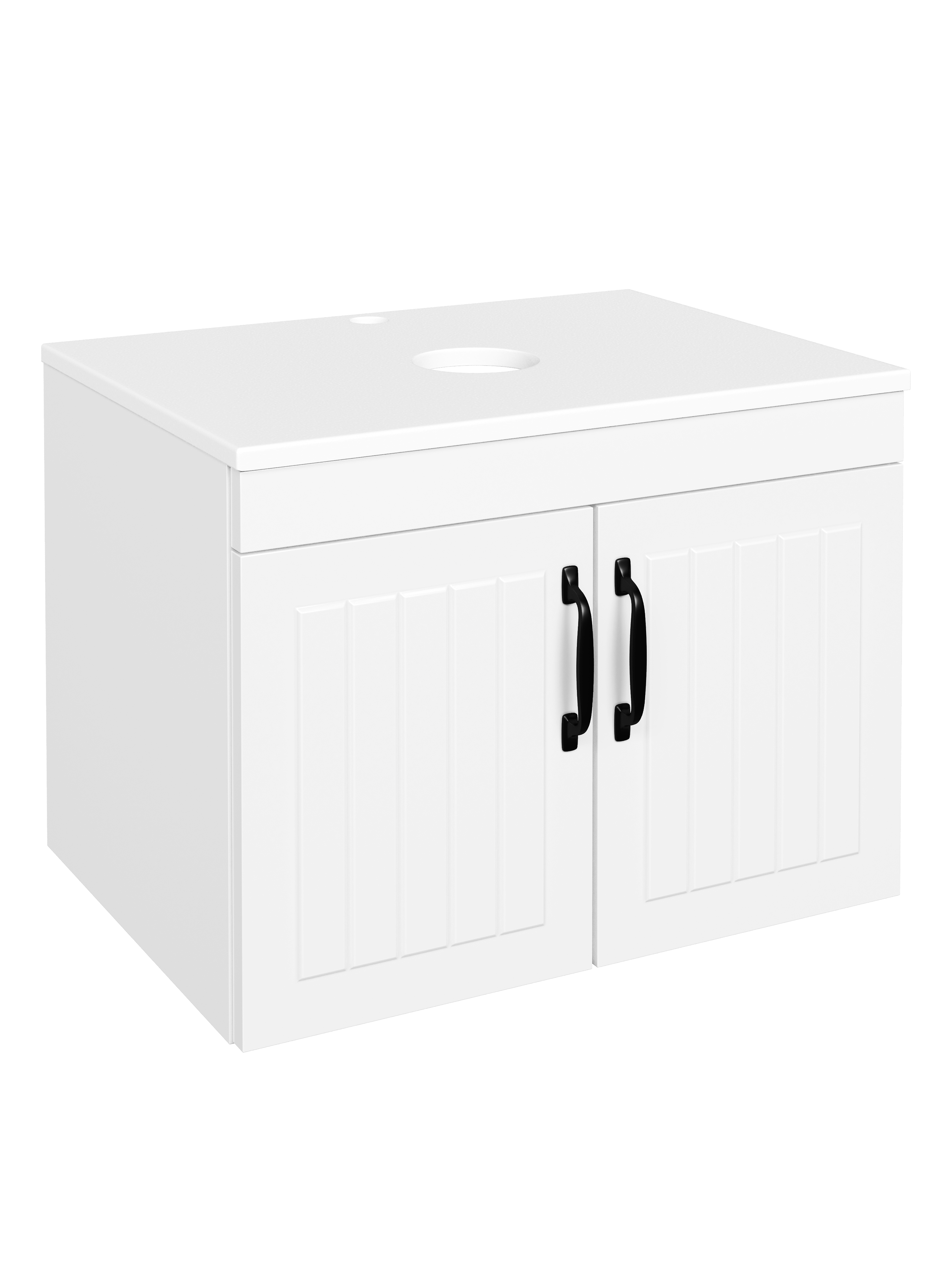 Тумба под раковину со столешницей DIWO Сочи 60 подвесная, белая