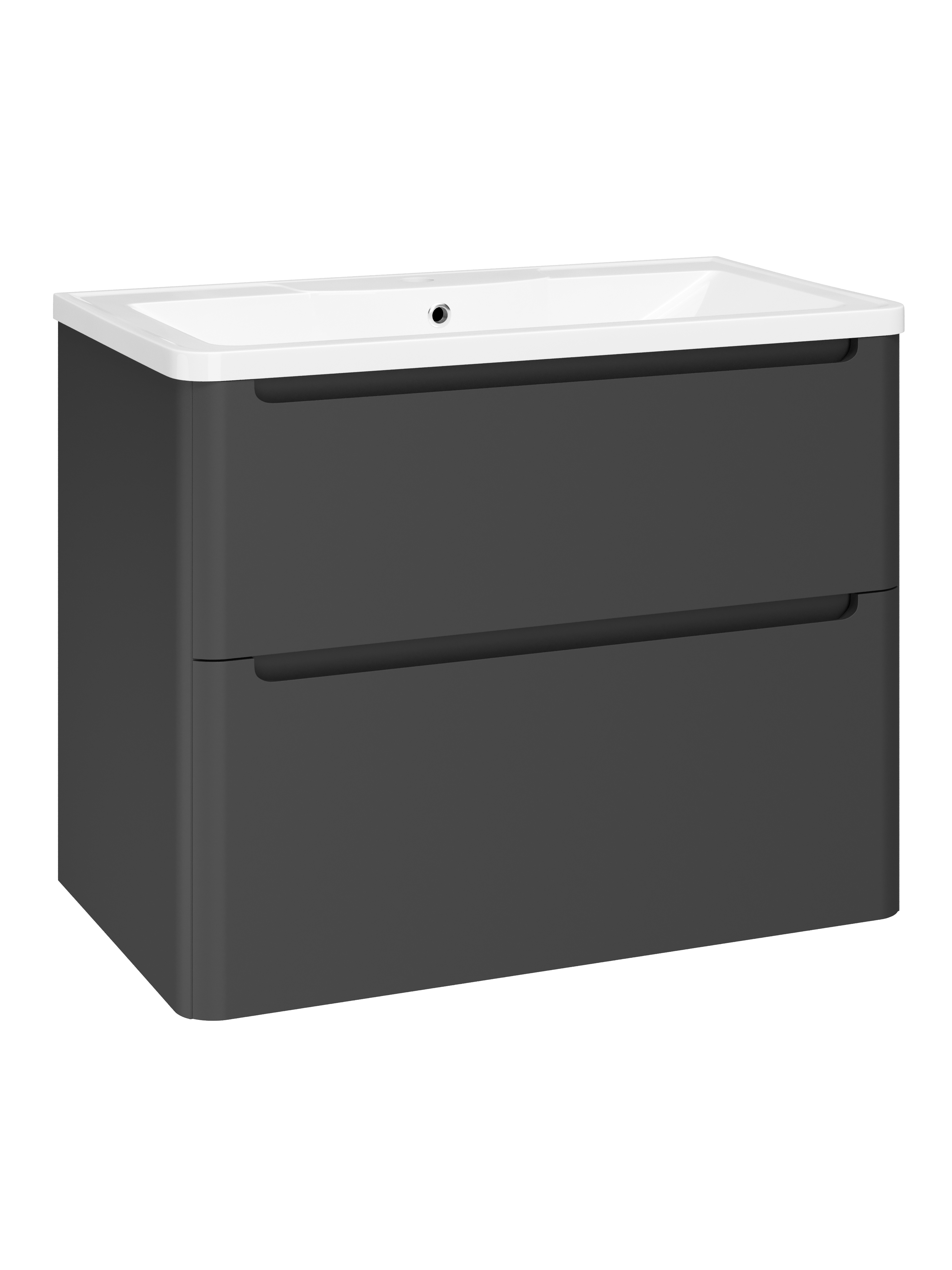 Тумба с раковиной STWORKI Монтре 80 антрацит