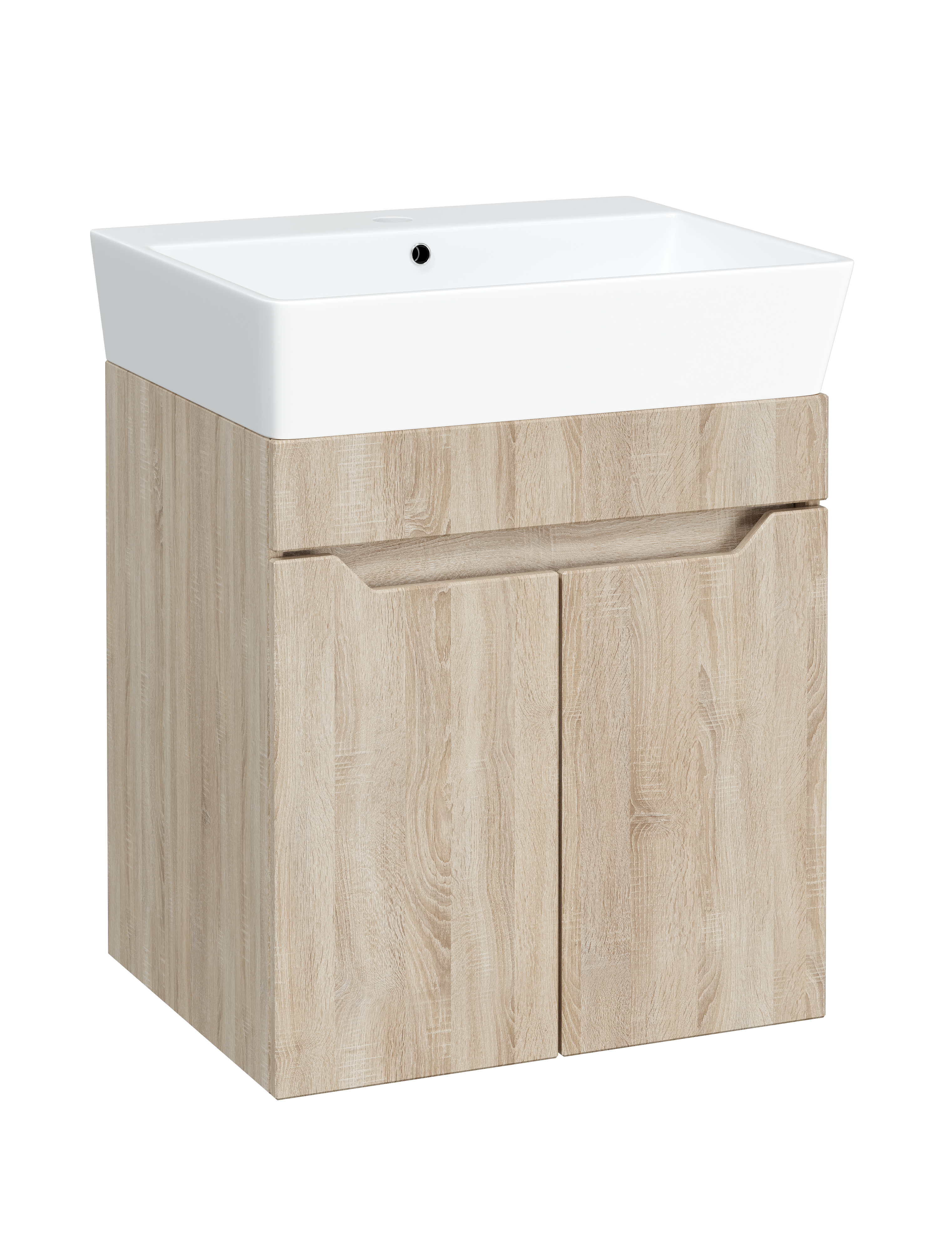 Тумба под раковину без столешницы DIWO Архангельск 50 подвесная, дуб сонома, сонома