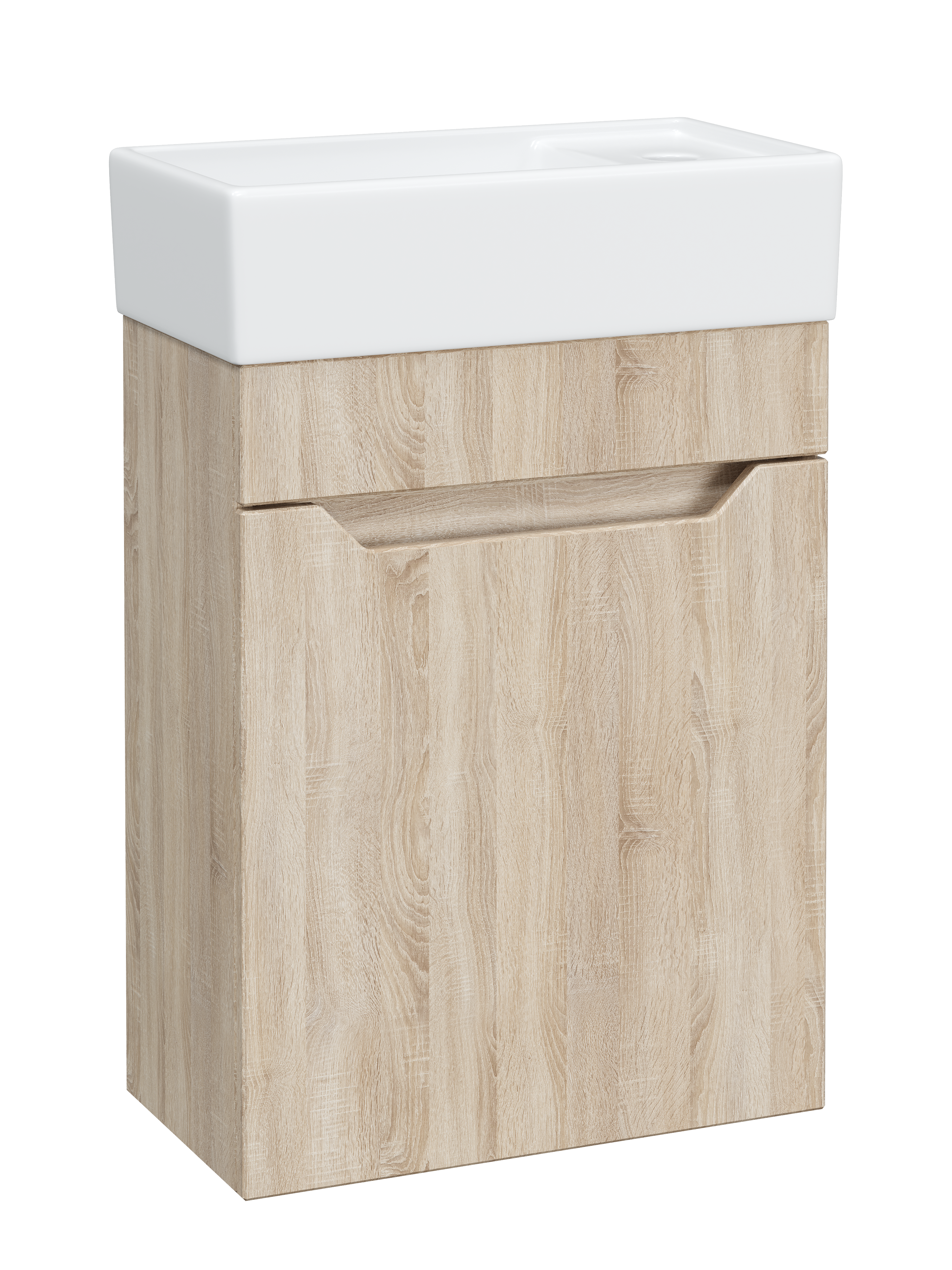 Тумба с раковиной DIWO Архангельск 40 подвесная, дуб сонома, сонома