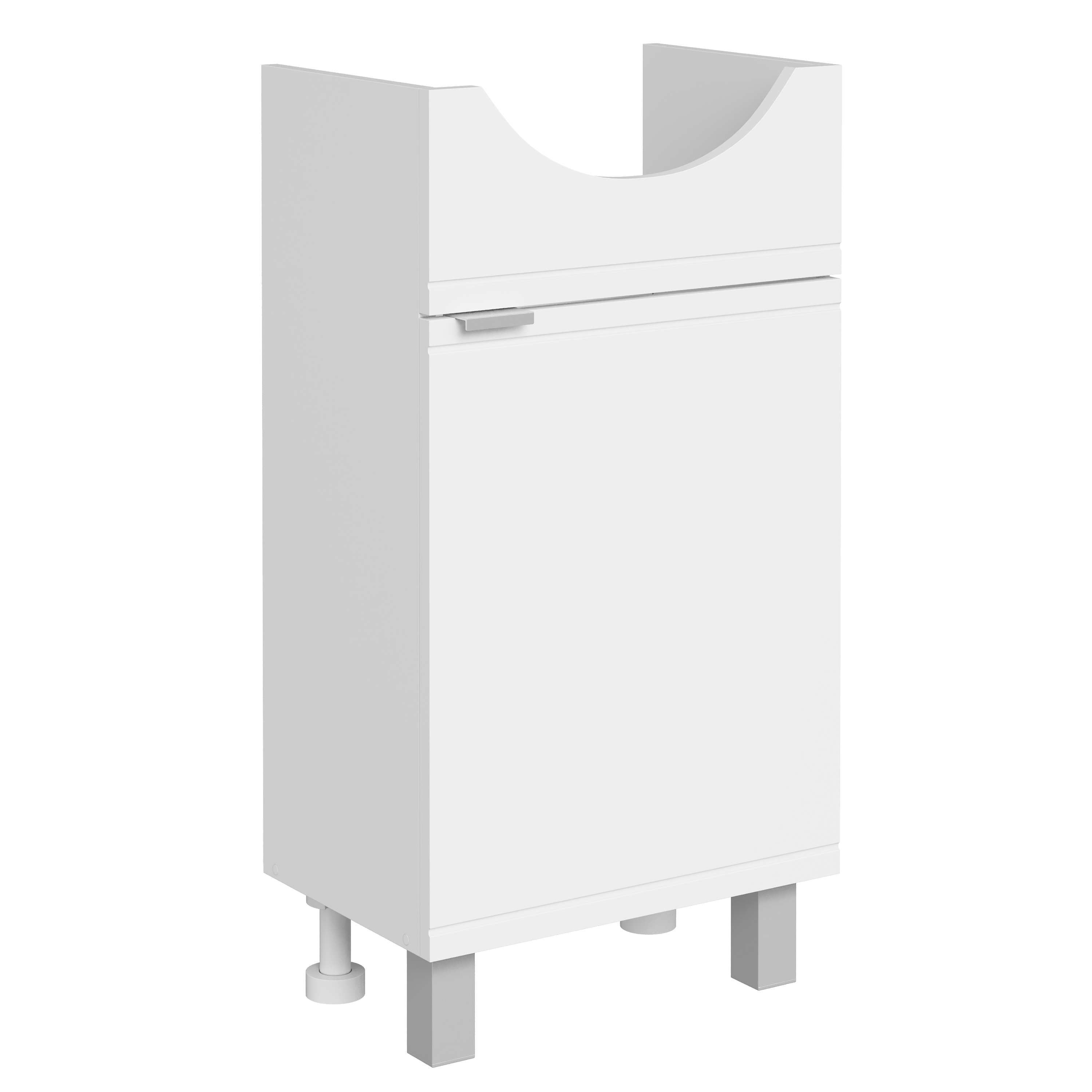 Тумба под раковину без столешницы DIWO Дмитров 47 напольная, 1 дверца, белая-1