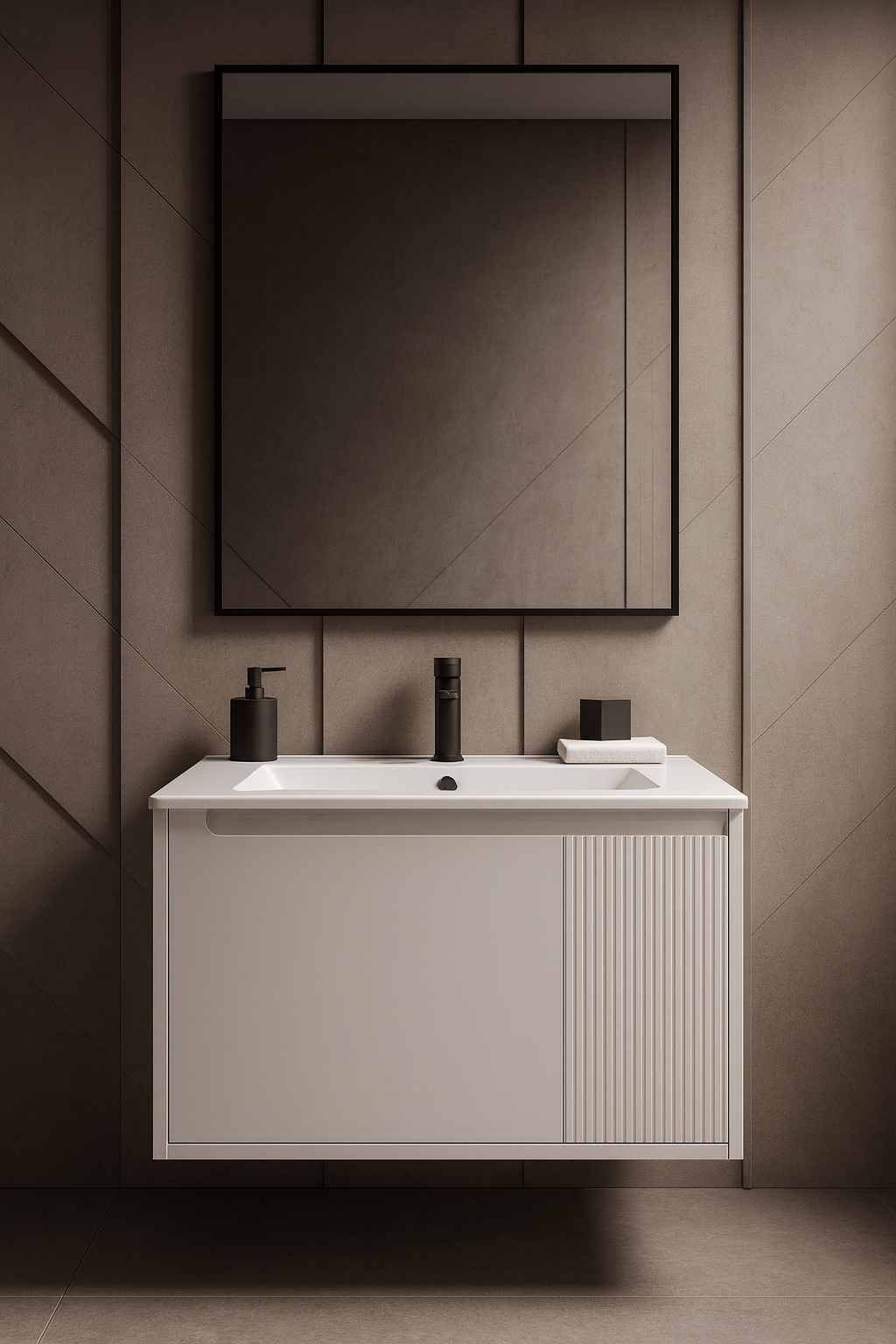 Тумба под раковину без столешницы STWORKI Мурманск 70 подвесная, белая