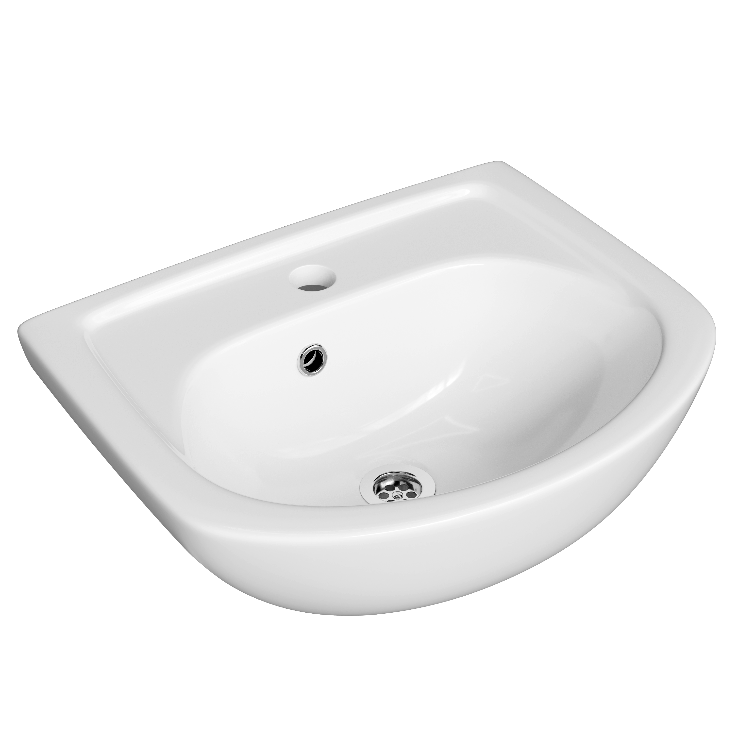 Мебельная раковина DIWO Дмитров 60 накладная, белая, фаянс