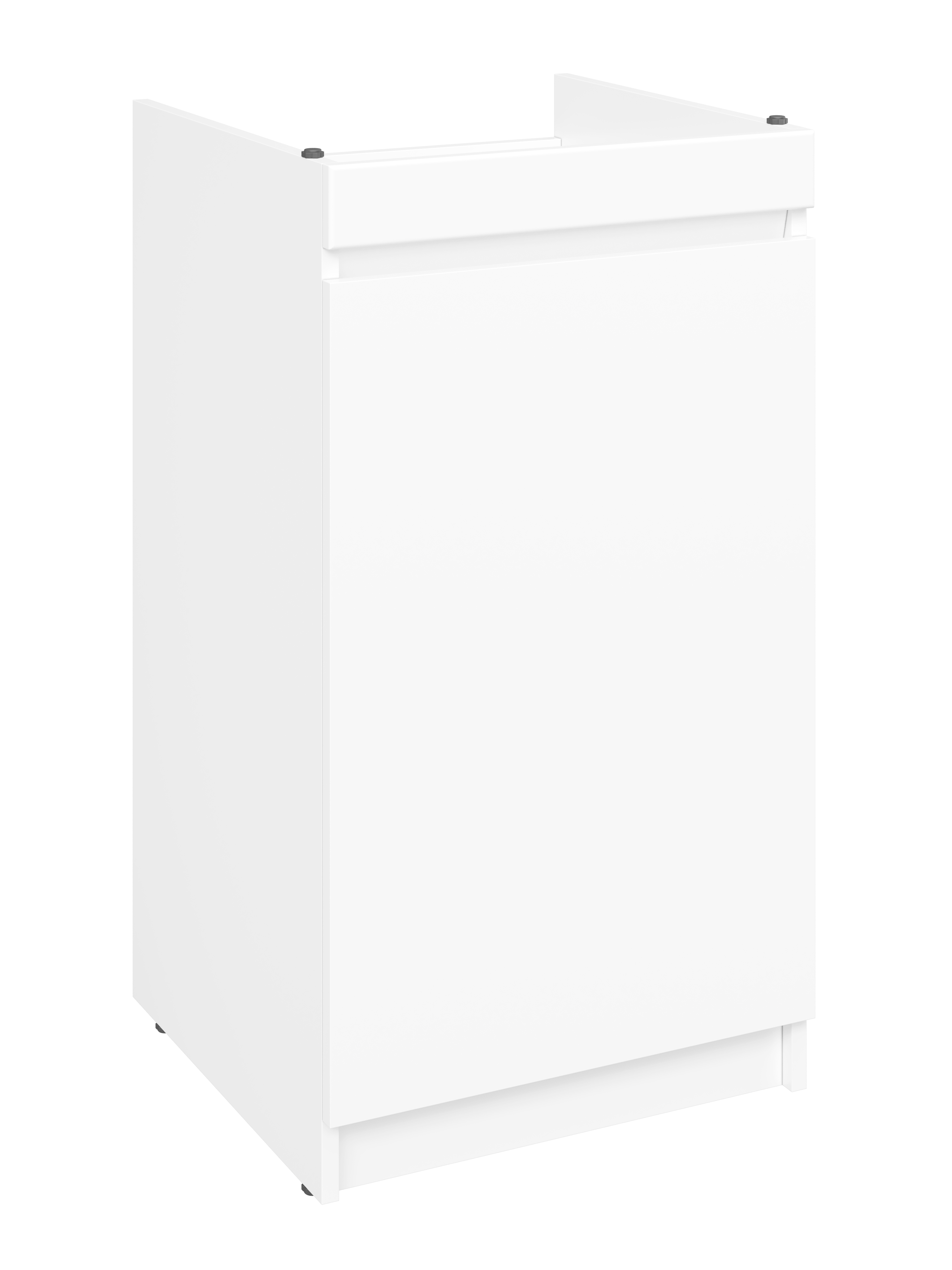 Тумба под раковину без столешницы DIWO Тольятти 40 с дверцами, под стиральную машину, белая