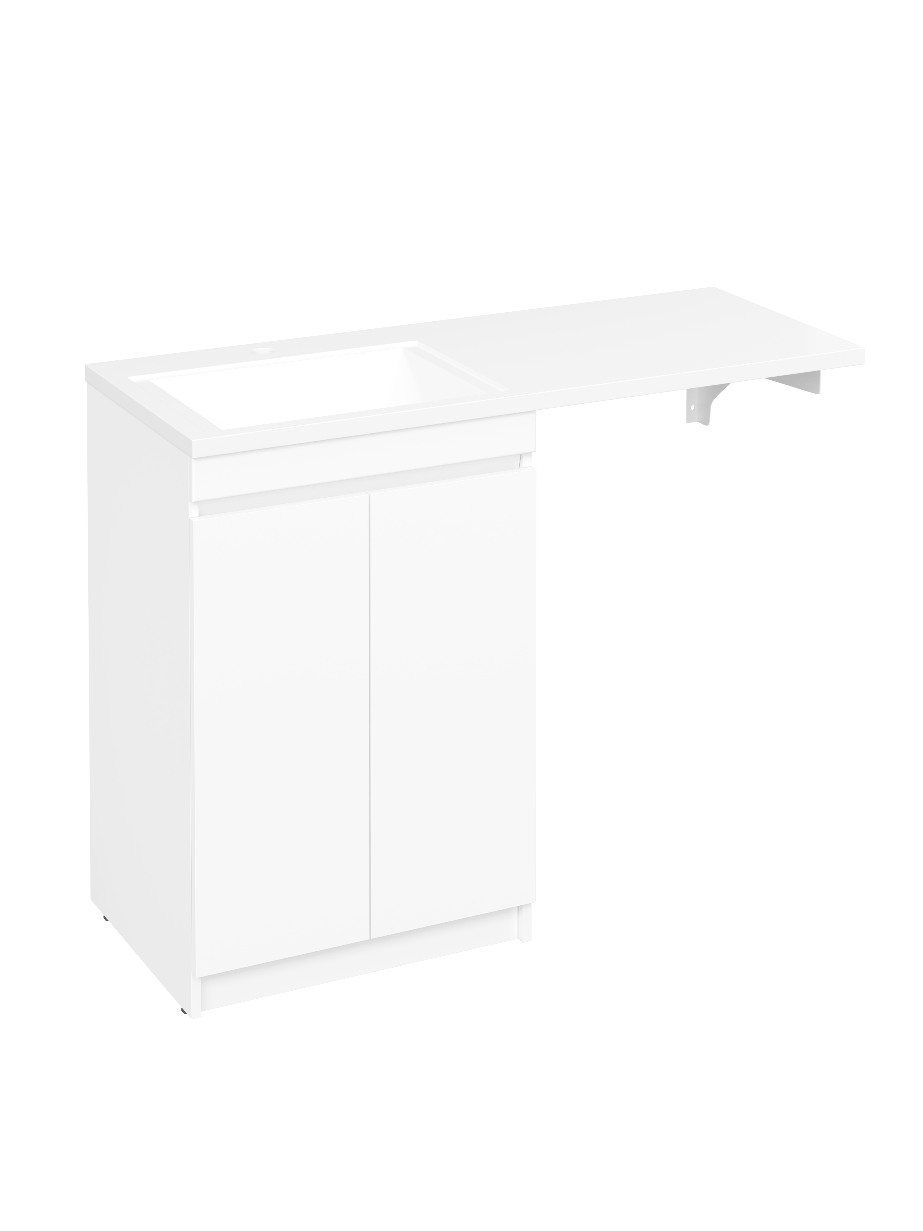 Тумба с раковиной DIWO Тольятти 120 L с дверцами, с раковиной Тольятти