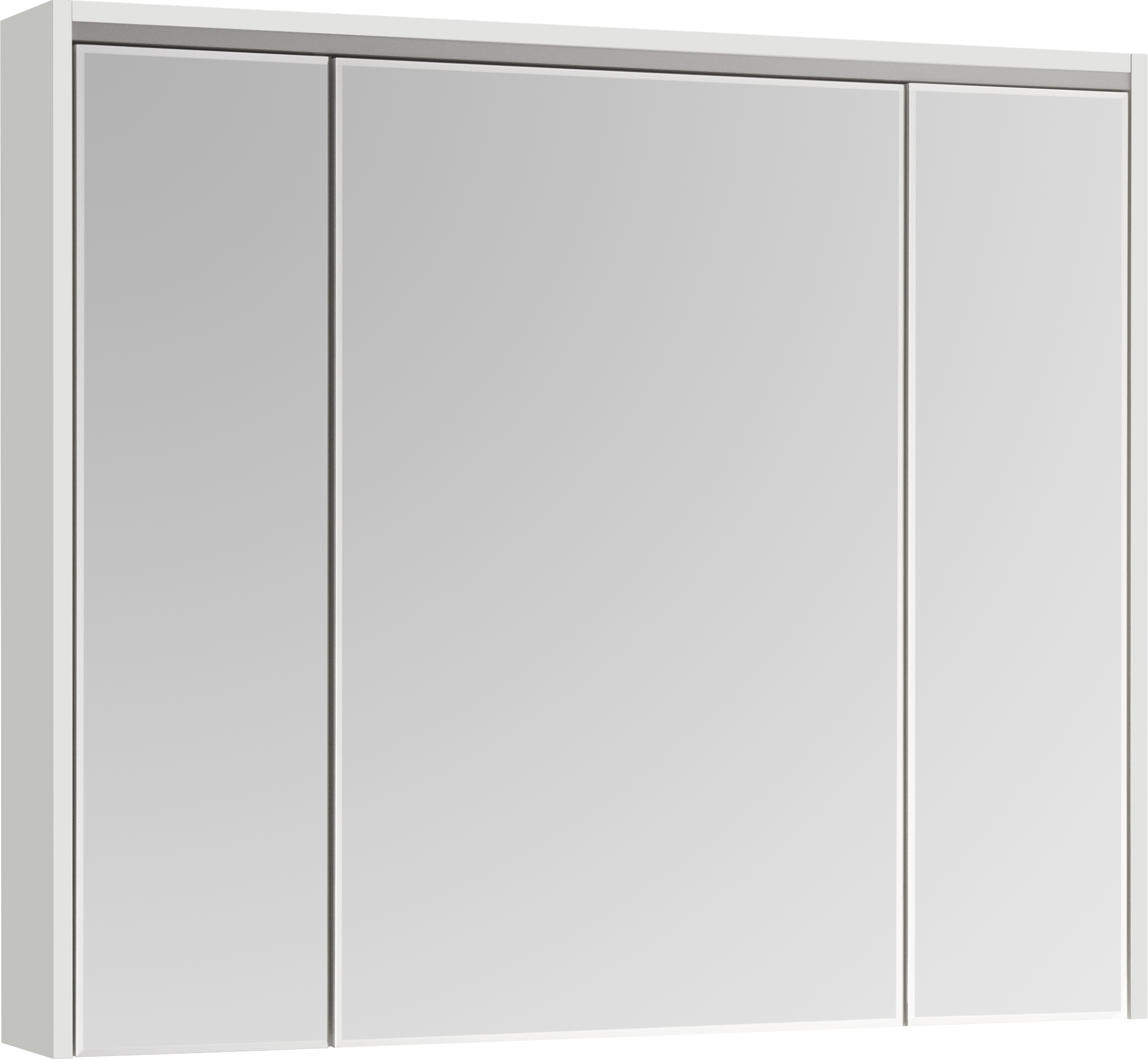 Зеркало-шкаф STWORKI Хельсинки 100 с подсветкой, навесное, большое, белое, прямоугольное