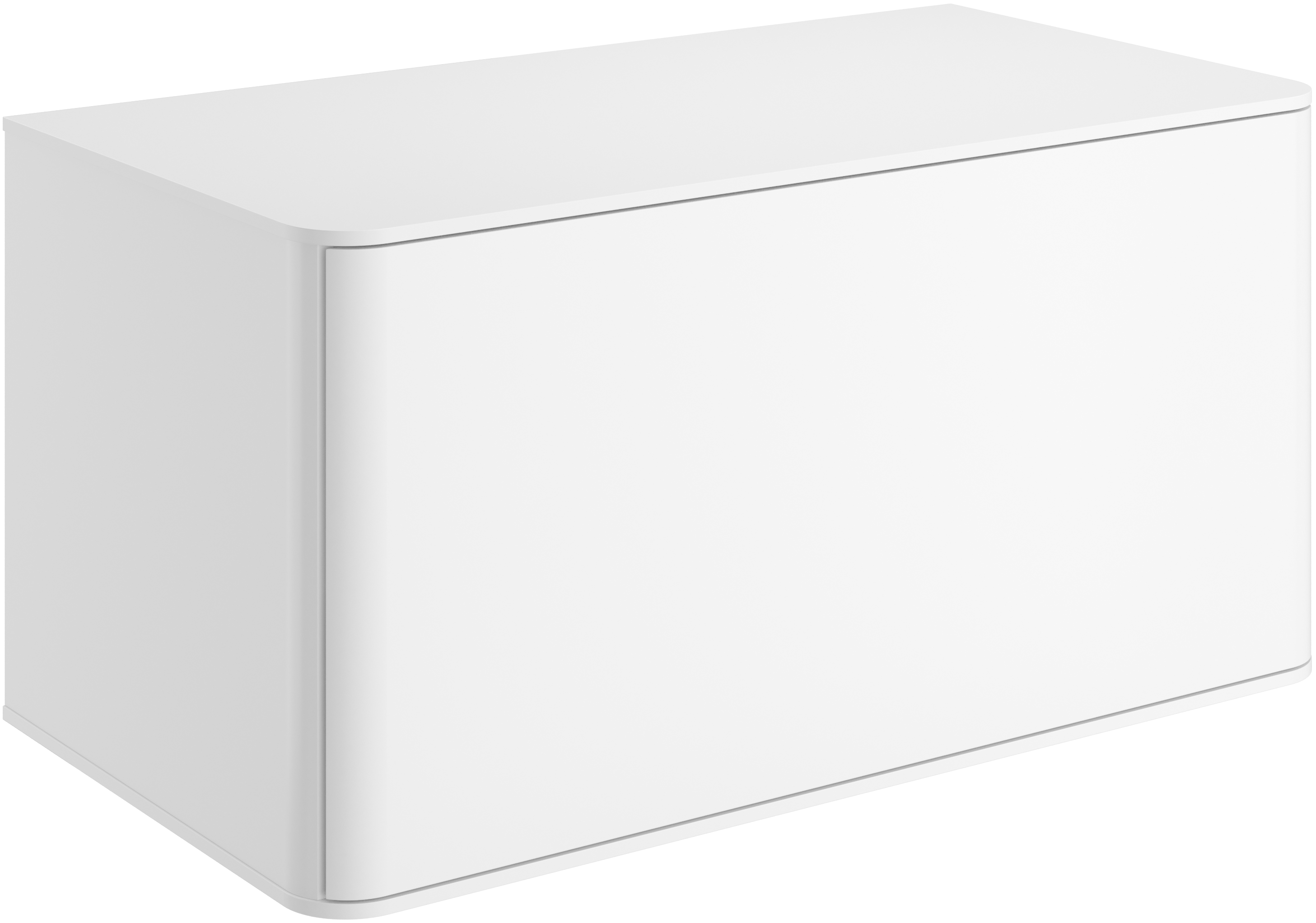 Тумба под раковину со столешницей STWORKI Ноттвиль 80 белая, без выреза под смеситель