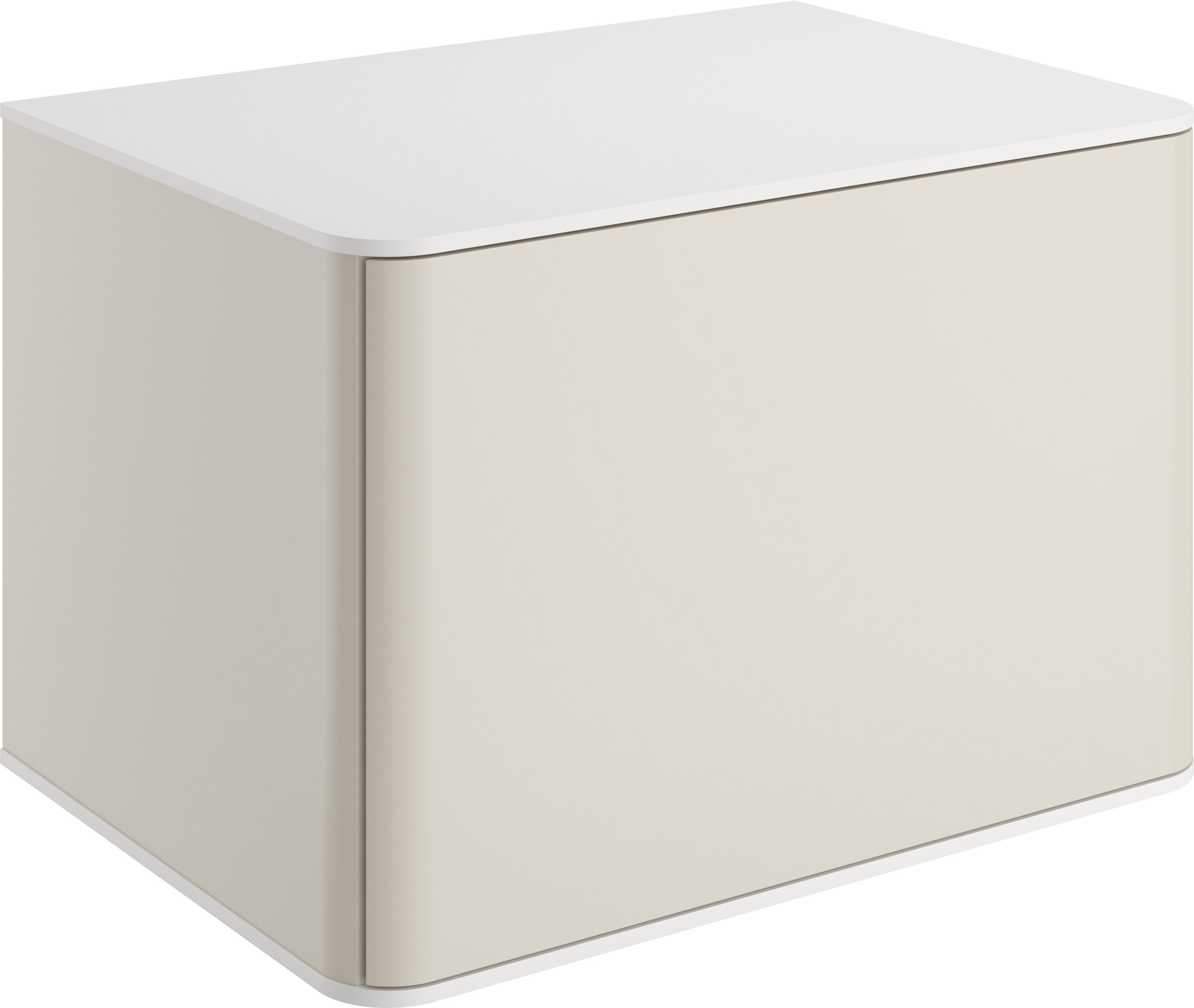 Тумба под раковину со столешницей STWORKI Ноттвиль 60 бежевый шелк, без выреза под смеситель