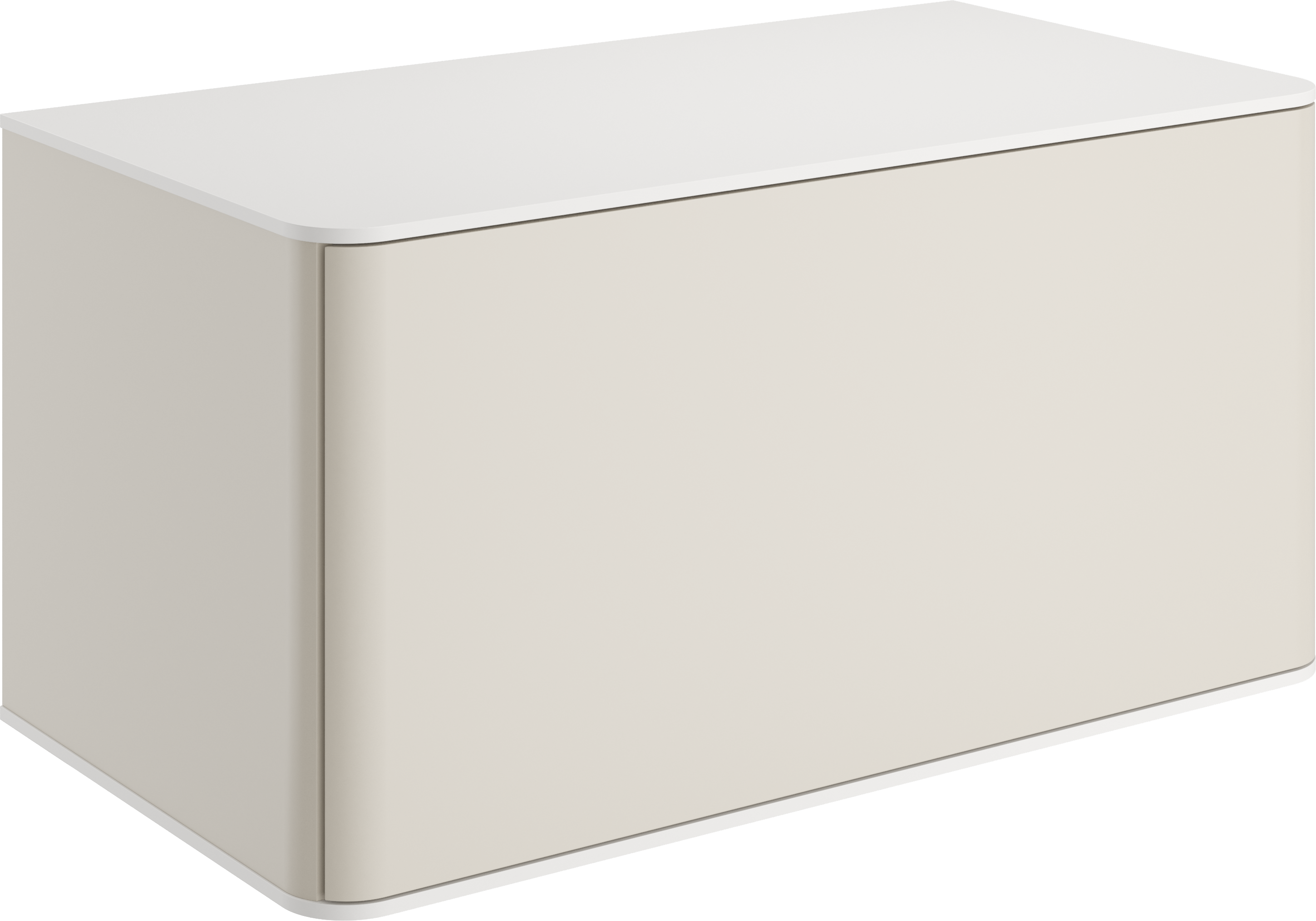 Тумба под раковину со столешницей STWORKI Ноттвиль 80 бежевый шелк, без выреза под смеситель