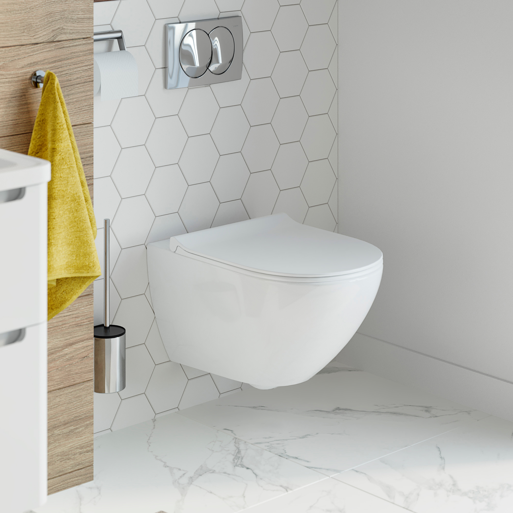 Унитаз подвесной STWORKI Merlingen HWH55 безободковый