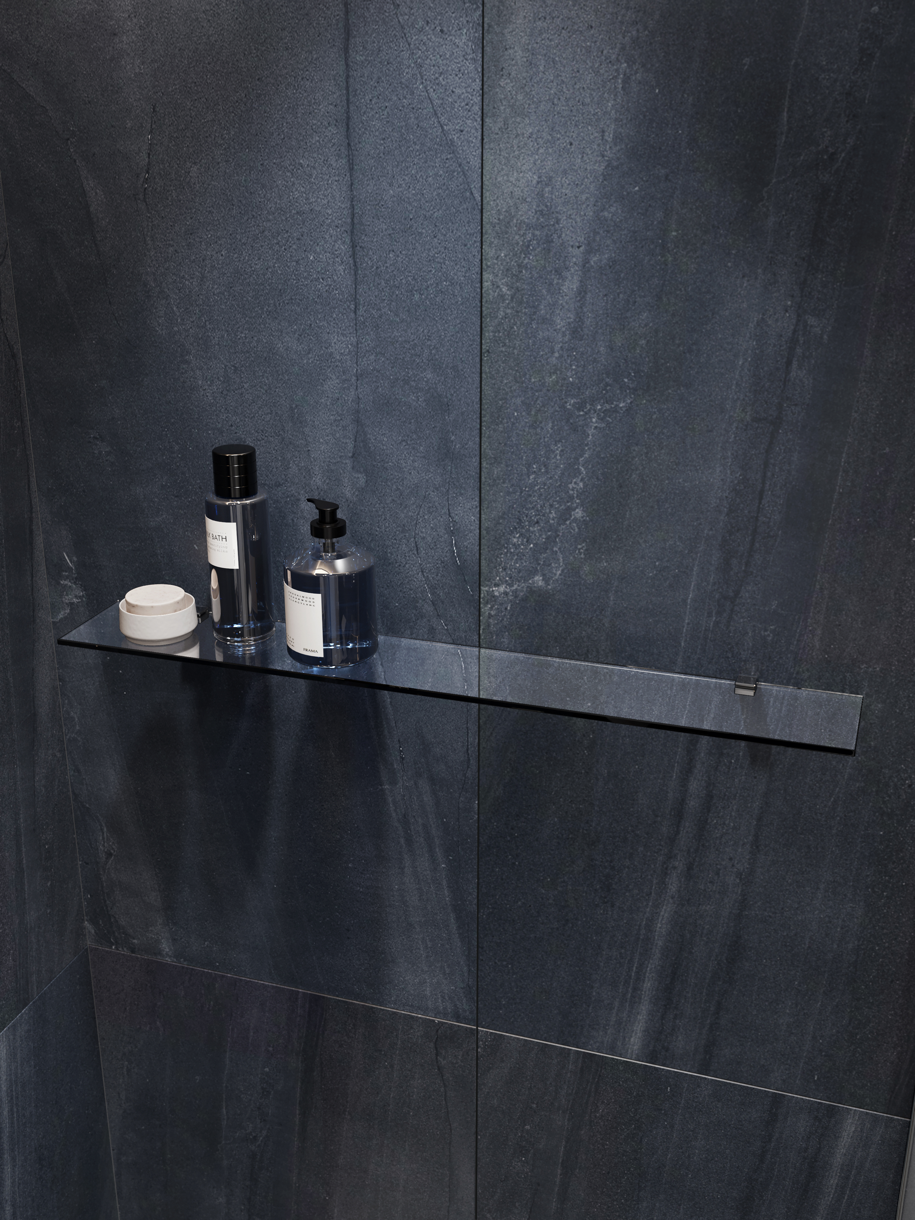 Полка STWORKI Glass Shelf 80 полкодержатели хром купить в Тамбове