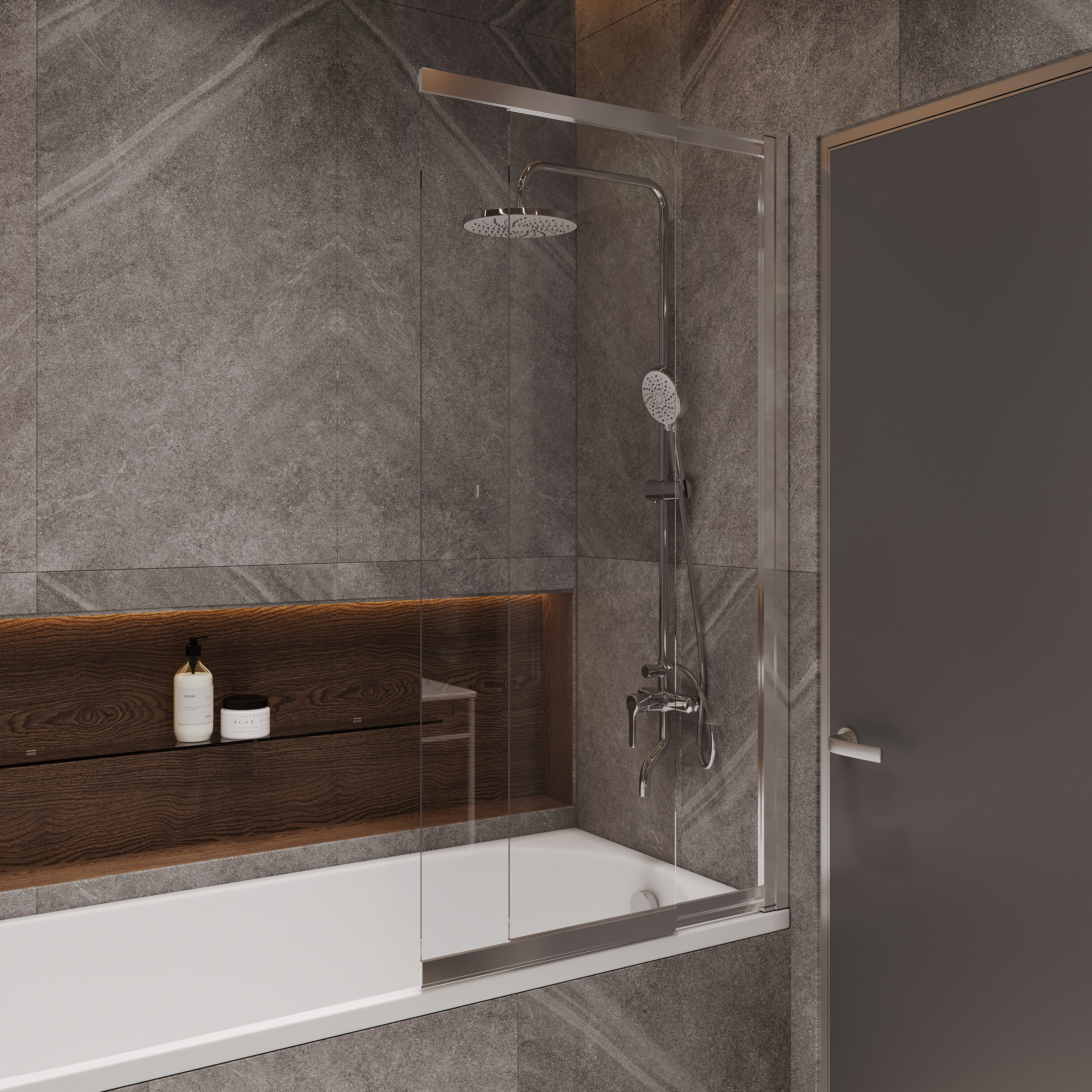 Полка STWORKI Glass Shelf 100 полкодержатели хром купить в Тамбове