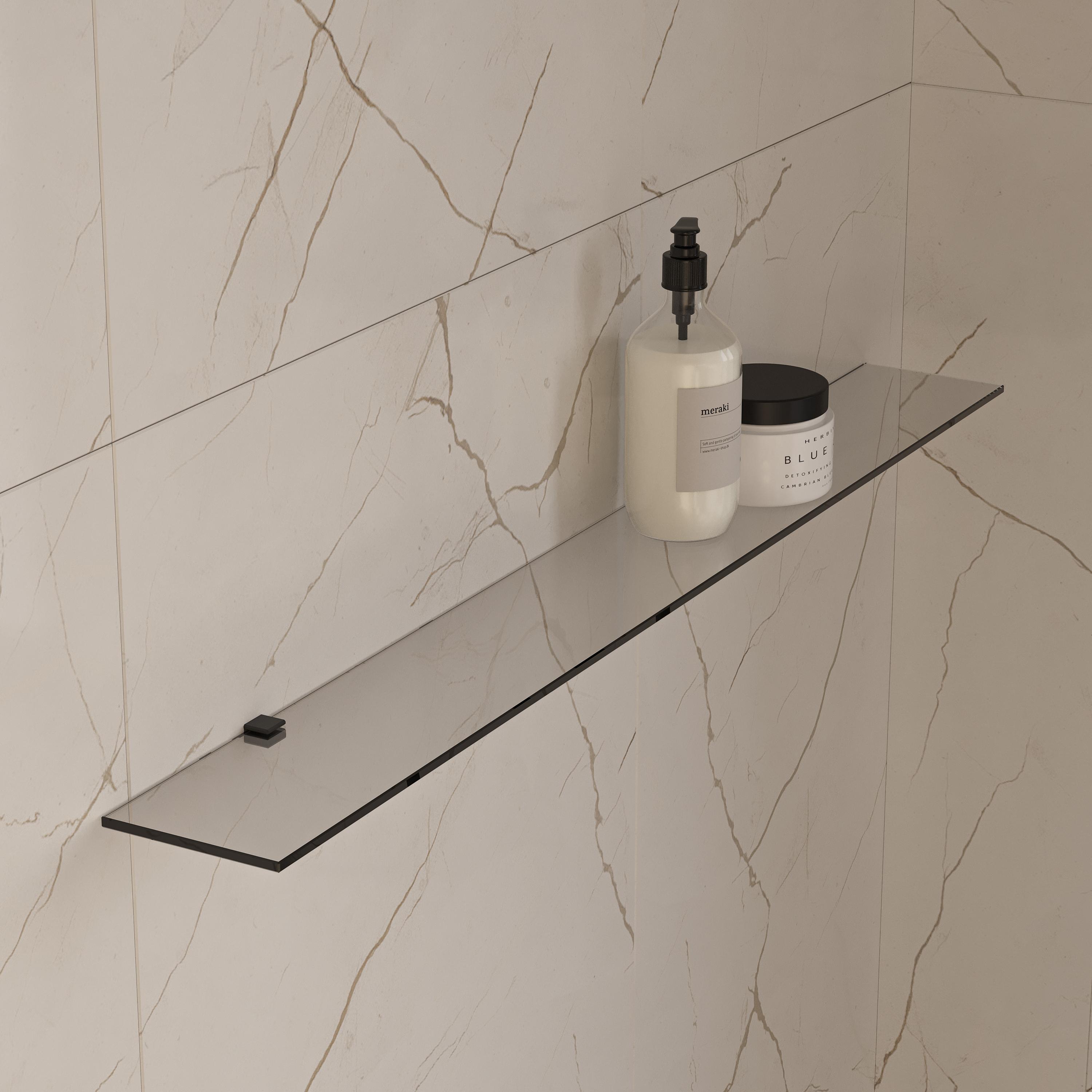 Полка STWORKI Glass Shelf 100 полкодержатели черные купить в Тамбове