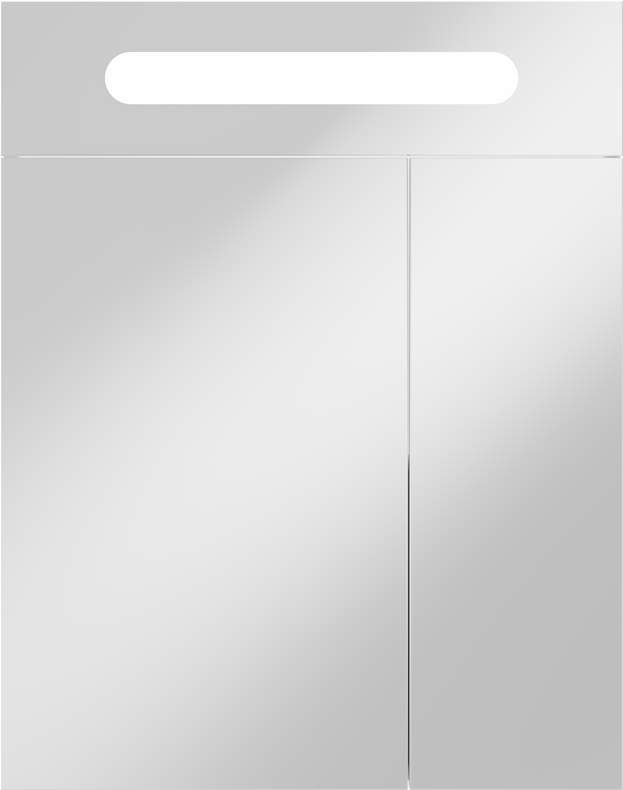 Зеркало-шкаф DIWO Коломна 60 с подсветкой, белое