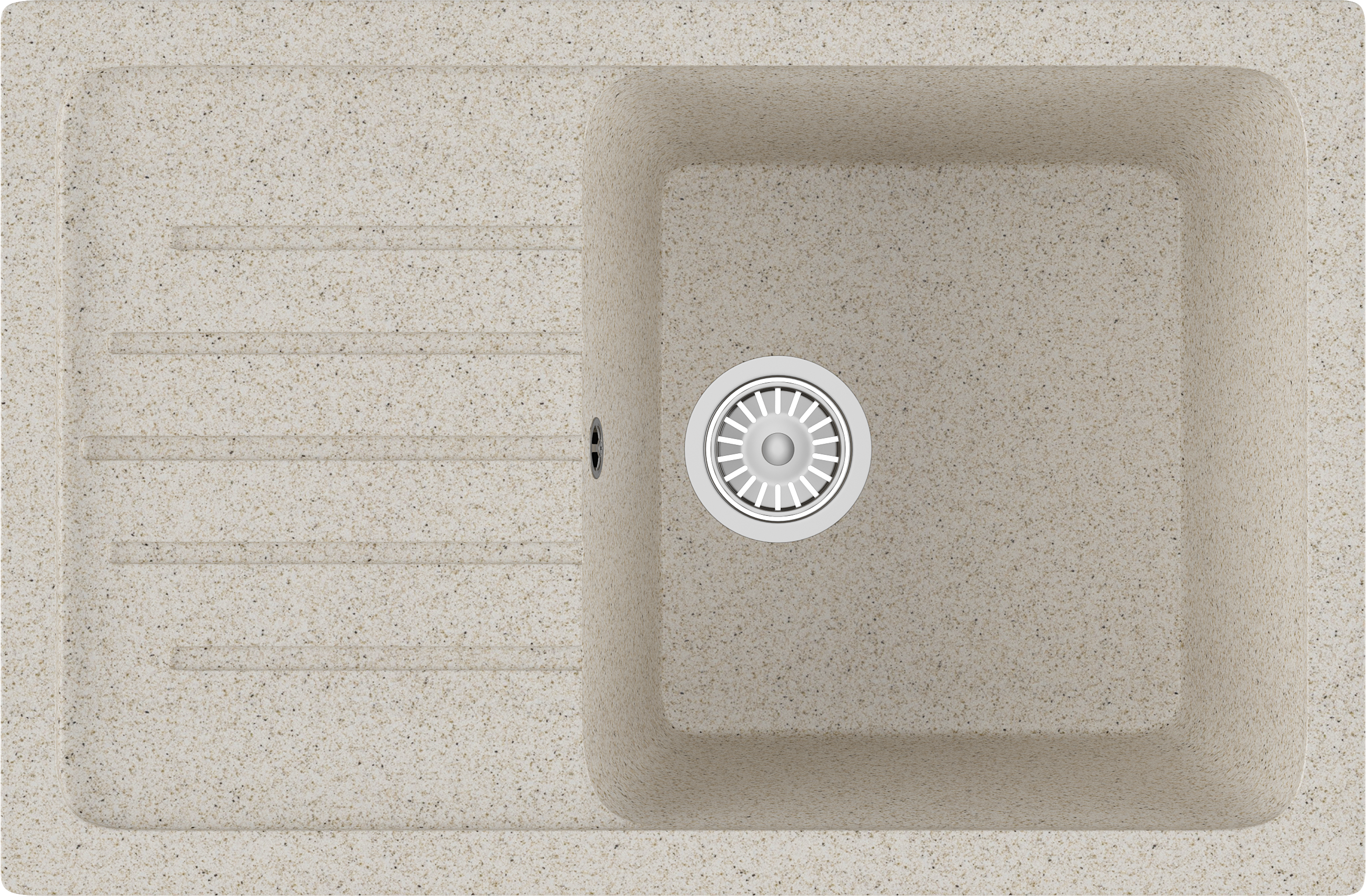 Мойка кухонная Domaci Бьелла DMC-76, бежевая