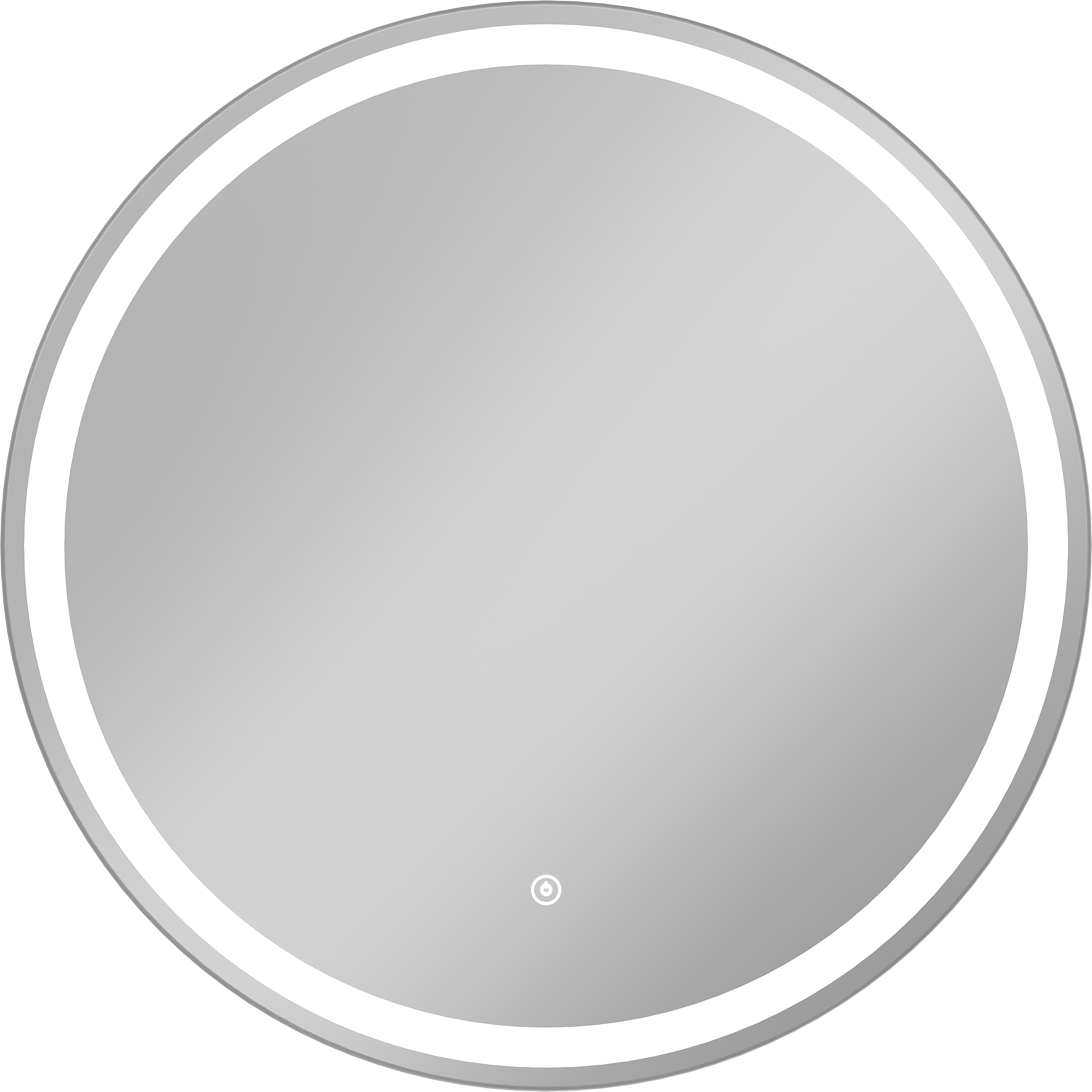 Зеркало круглое DIWO Ростов 65 с подсветкой, круглое, сенсорное управление, настенное
