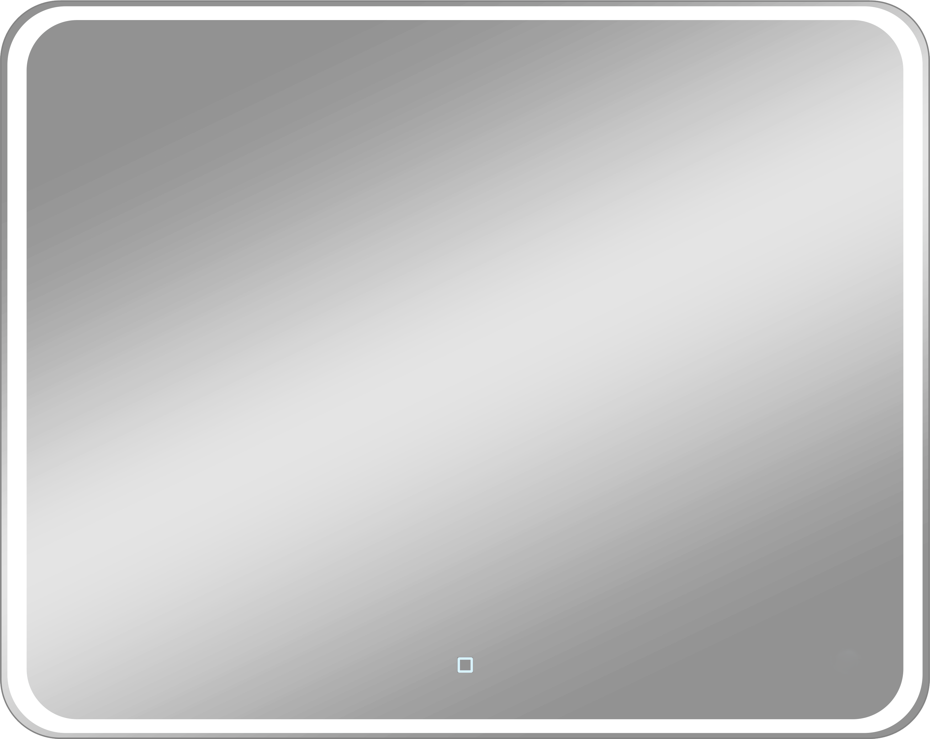 Зеркало DIWO Коломна 100x80 см, подсветка LED, сенсорное, с регулировкой яркости подсветки, универсальный монтаж