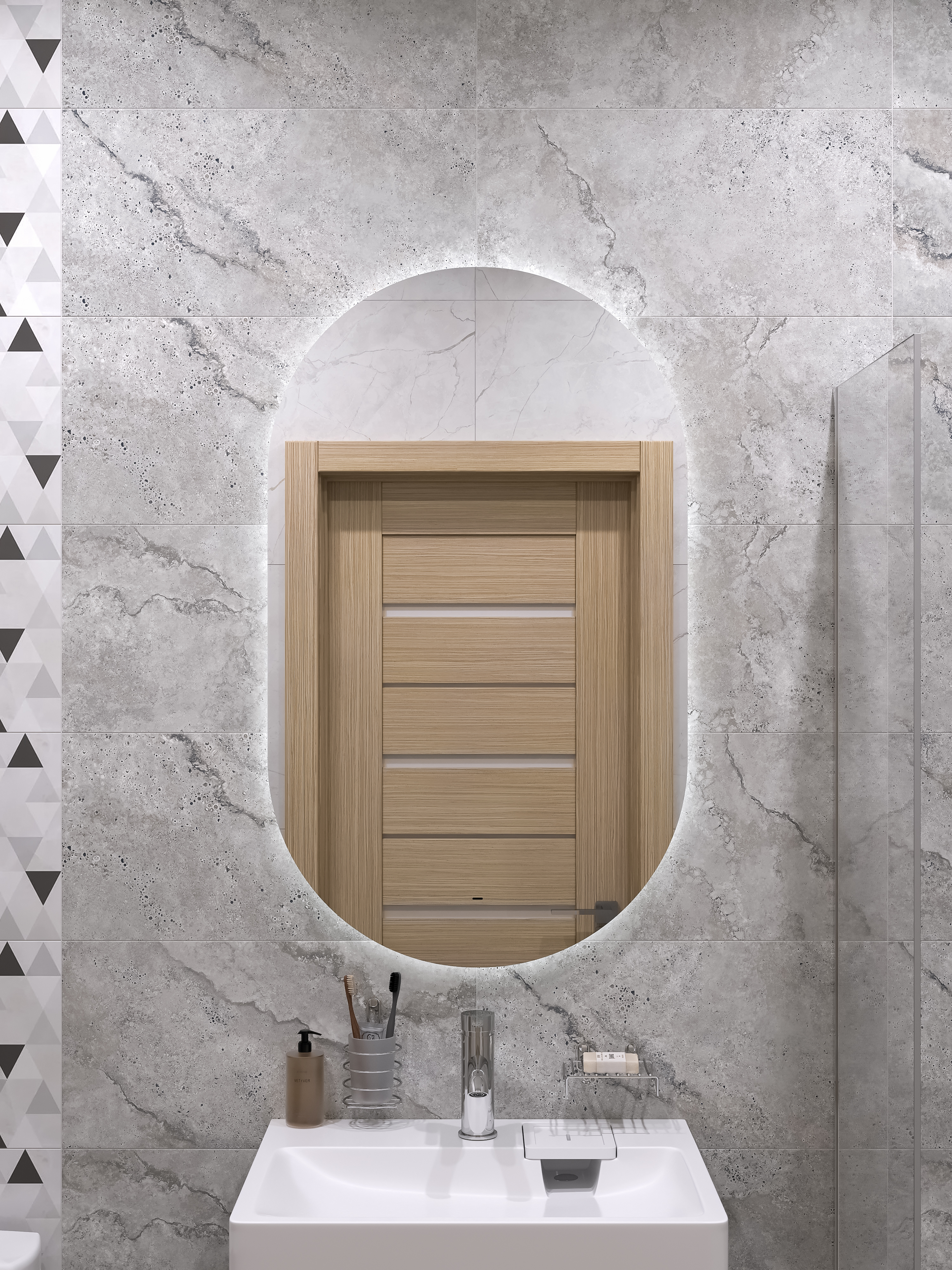 Зеркало DIWO Углич 60 с подсветкой