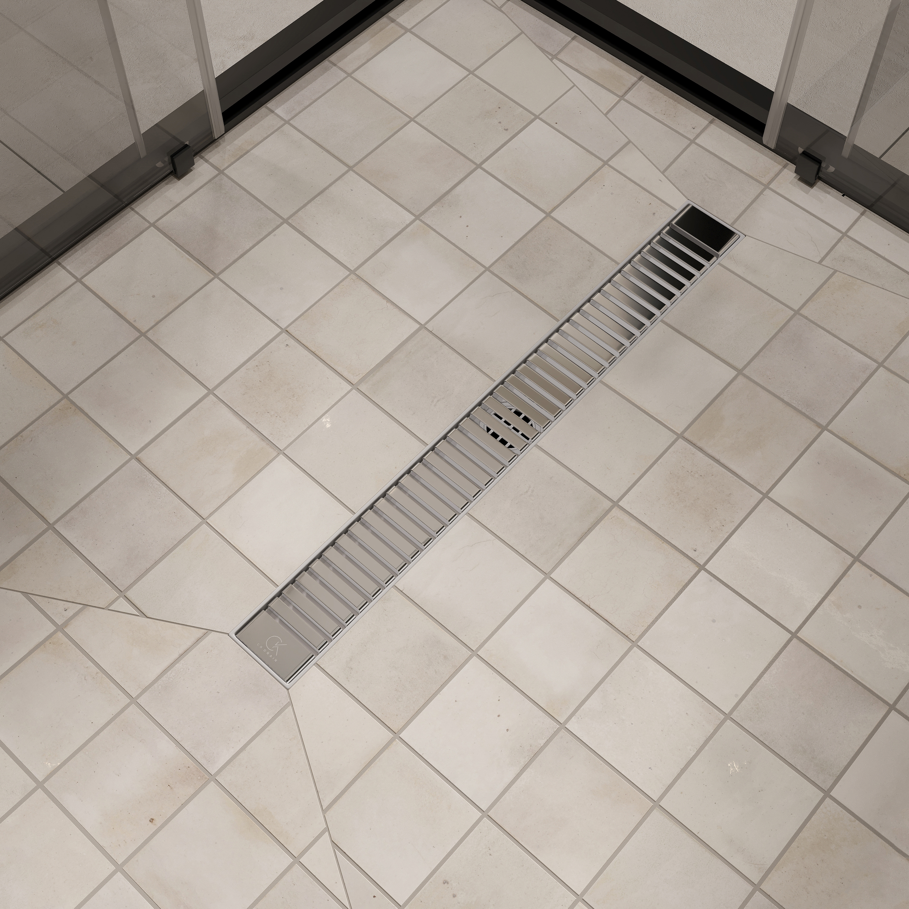 Душевой лоток CK DRAIN AQPP01-70 Steel 70 см, из нержавеющей стали, дизайн решетка из нержавеющей стали купить в Тамбове