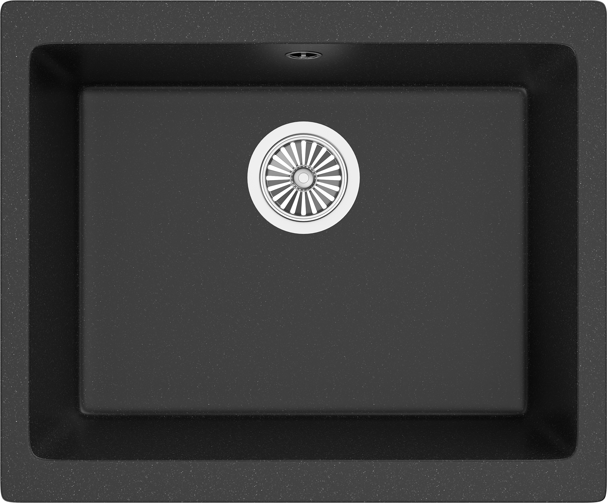 Мойка кухонная Domaci Солерно DMQ-1555.Р морион, черная