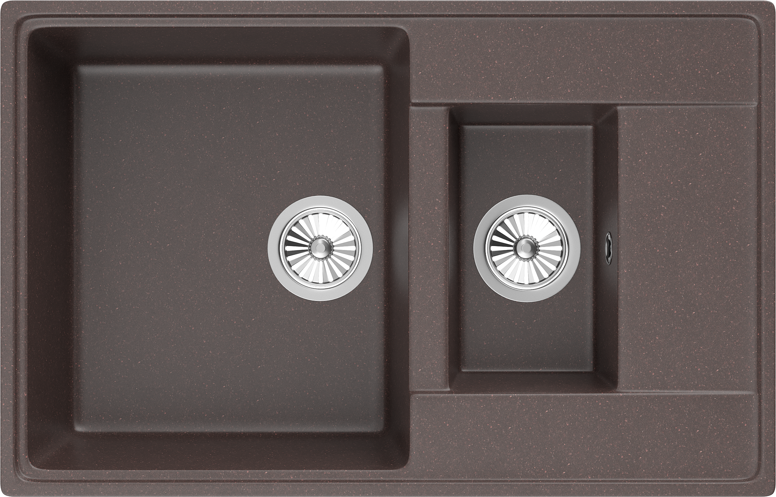 Мойка кухонная Domaci Солерно DP 780 1,5 K-06, трюфель
