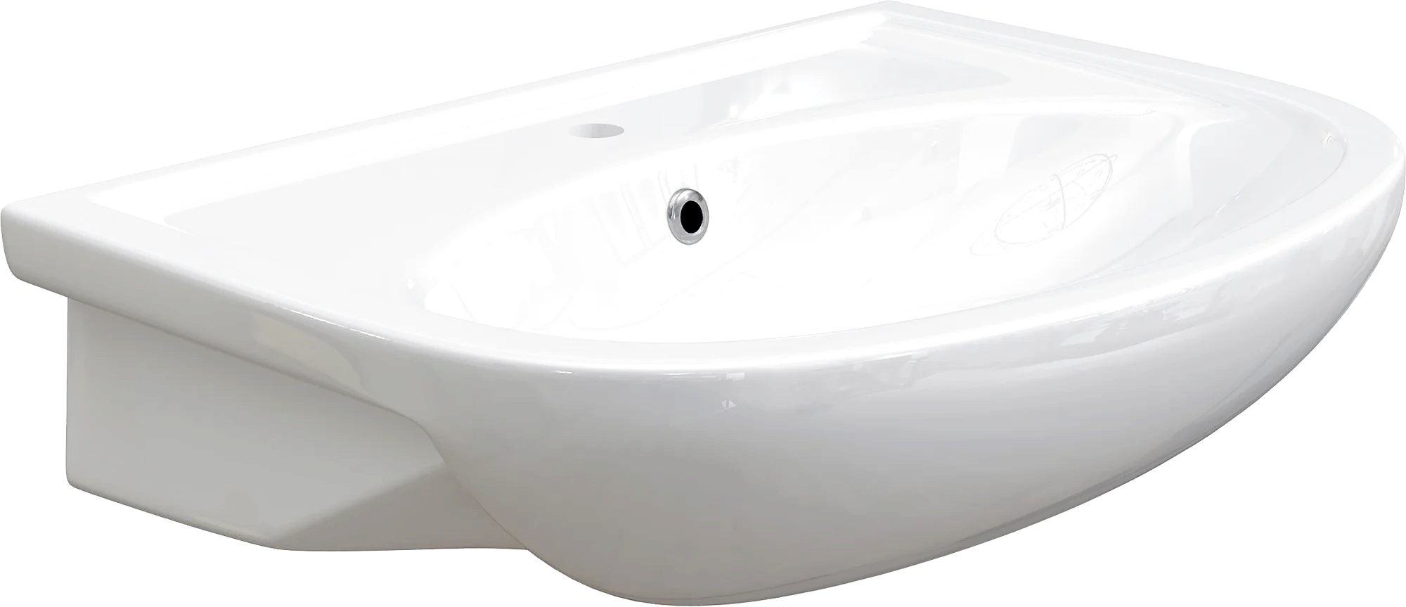 Мебельная раковина DIWO Кострома 63 см, подвесная, фаянсовая, белая