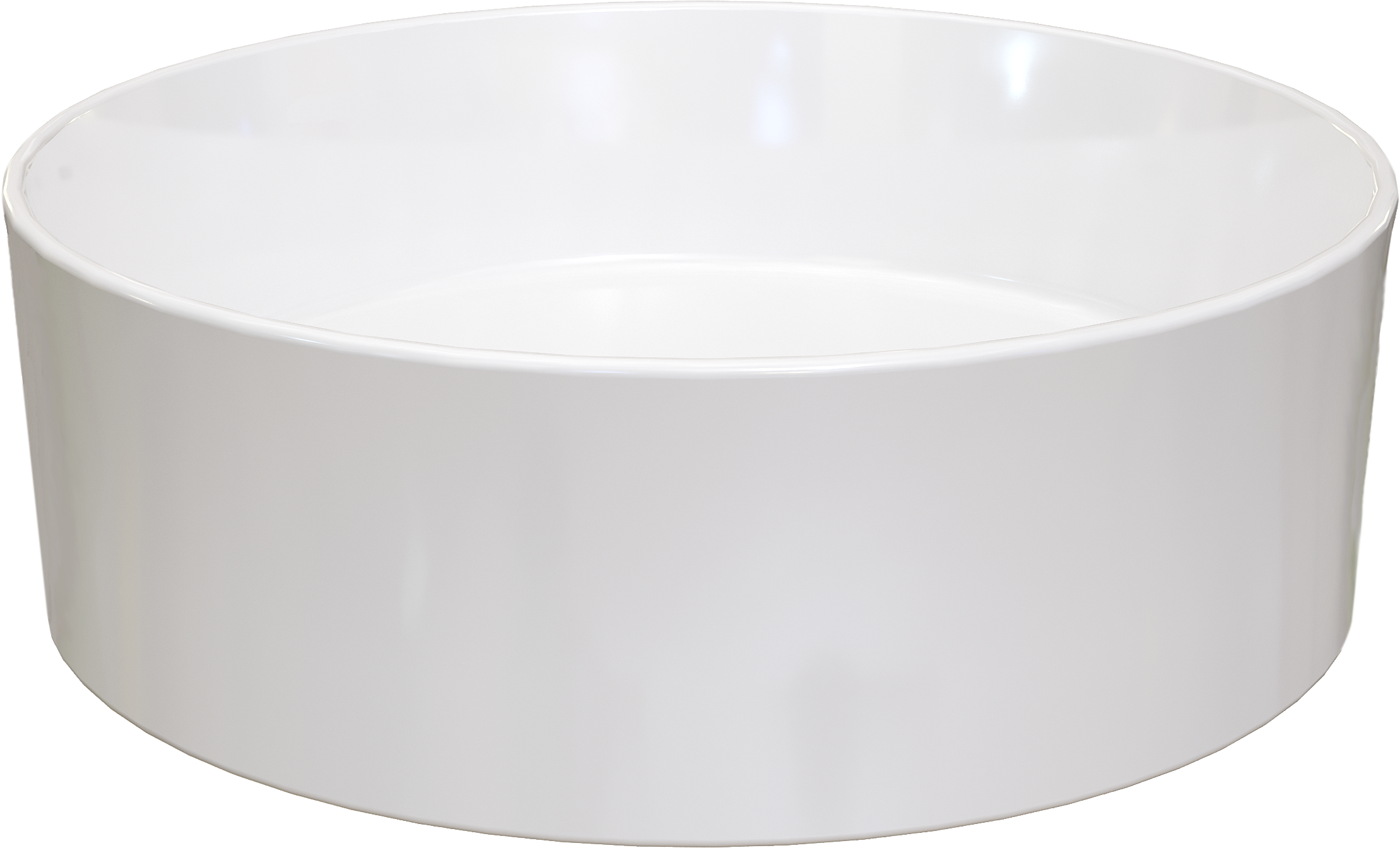 Накладная раковина BOCCHI Vessel 1174-061-0125 38 глянцевая белая, круглая