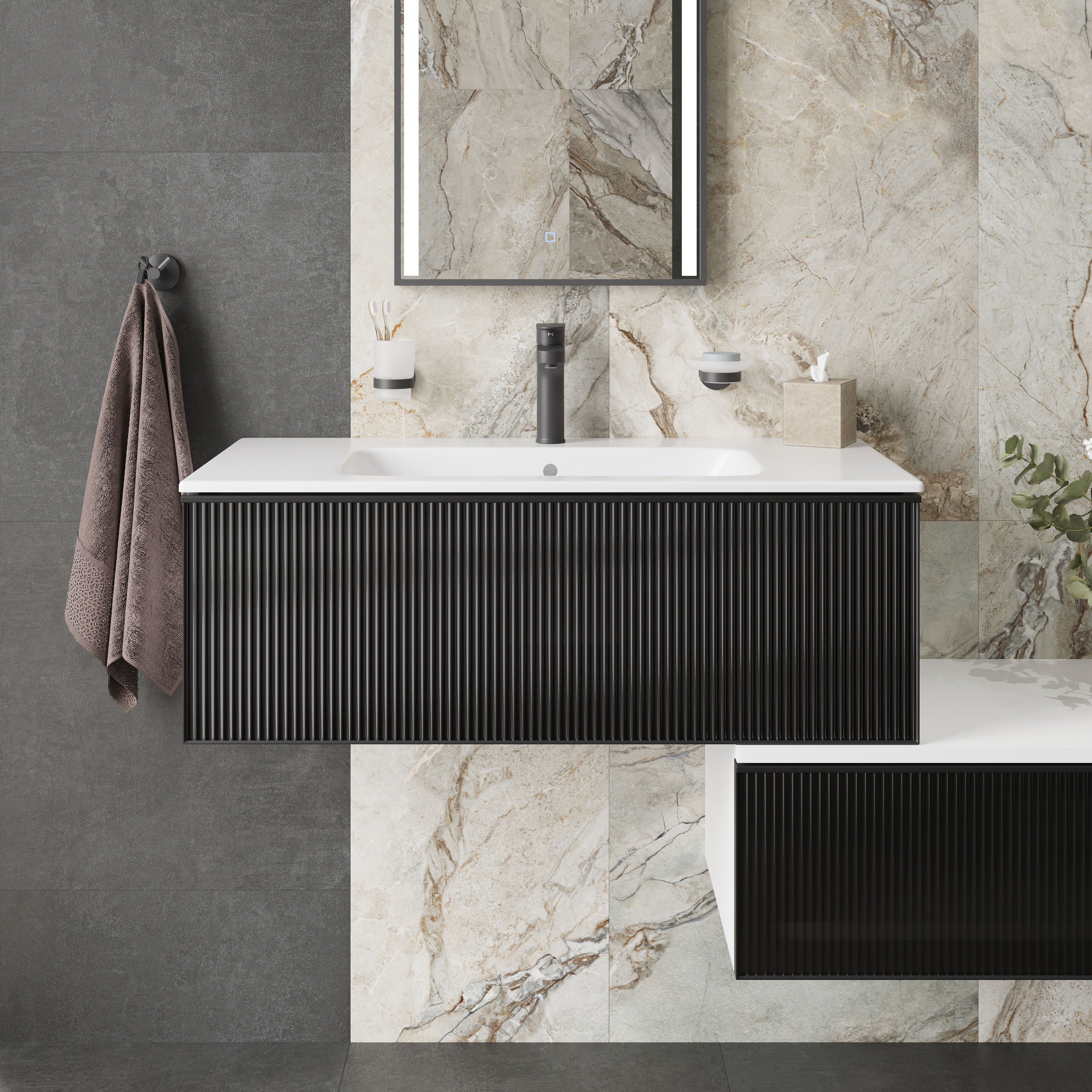 Крючок DEKOR BANYO Alina Black A40 408 04 матовый черный, на шурупах купить в Тамбове