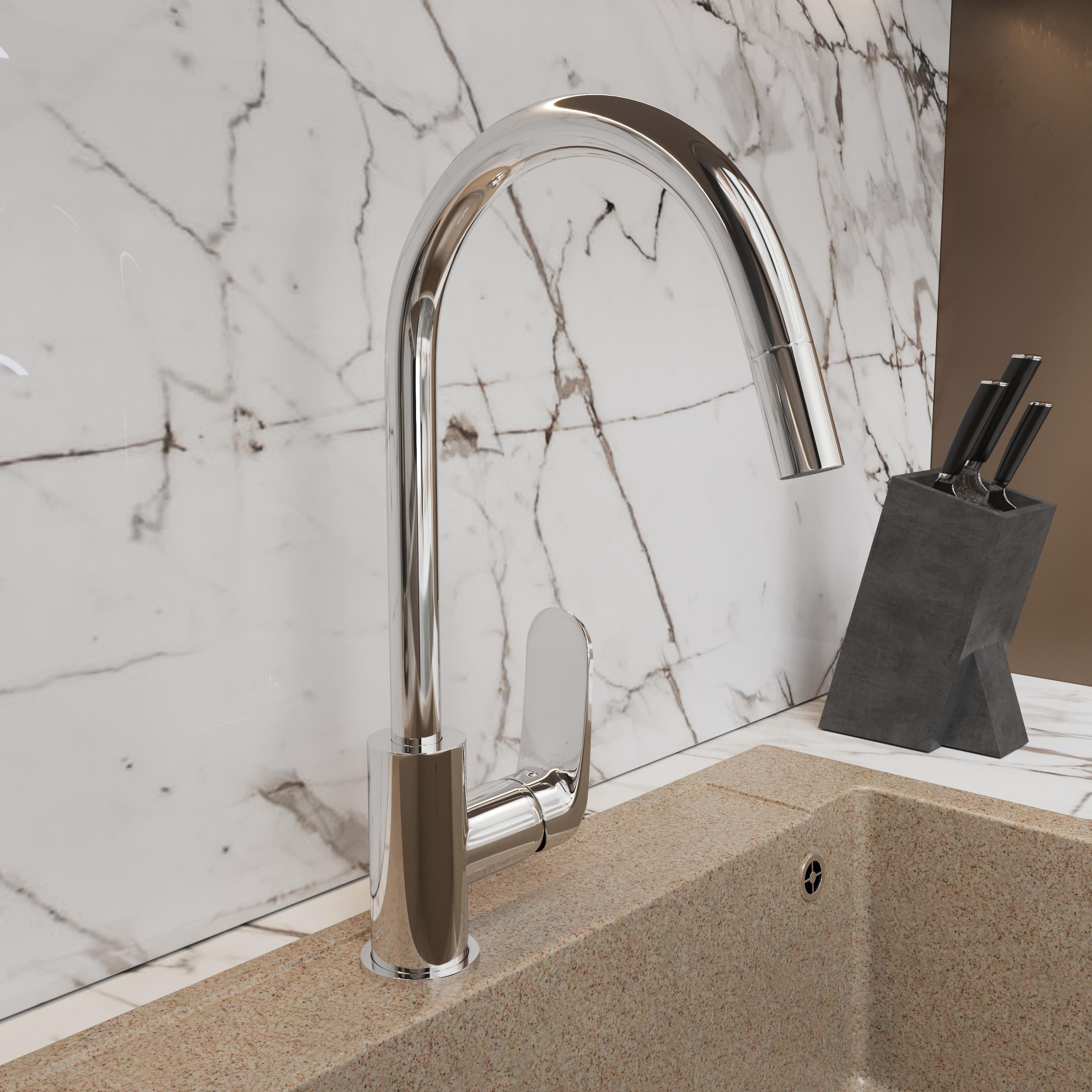 Смеситель для кухни Domaci Равенна GR-04cr купить в Тамбове