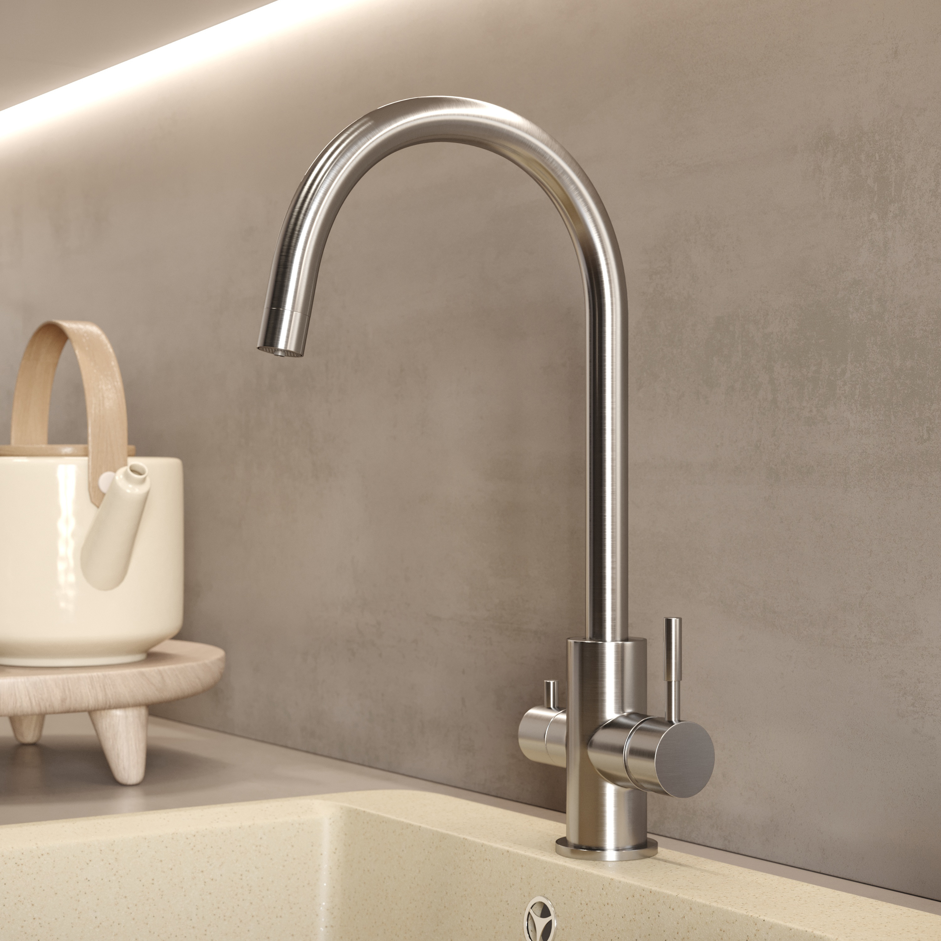 Смеситель для кухни Domaci Равенна OL-03Ss купить в Тамбове